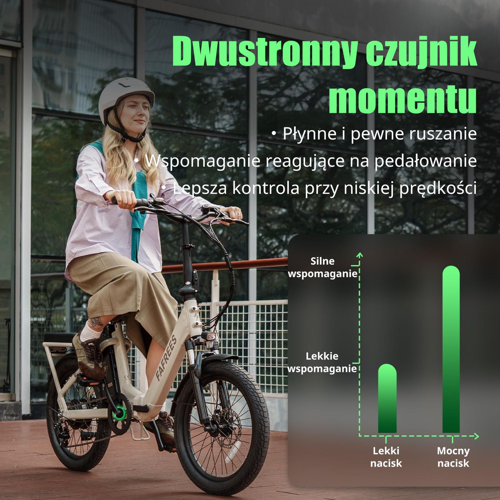 Rower elektryczny FAFREES F20 Flex – silnik 250 W, akumulator 36 V 20 Ah, zasięg 75–100 km, mechaniczne hamulce tarczowe – Kolor Czarny Metaliczny