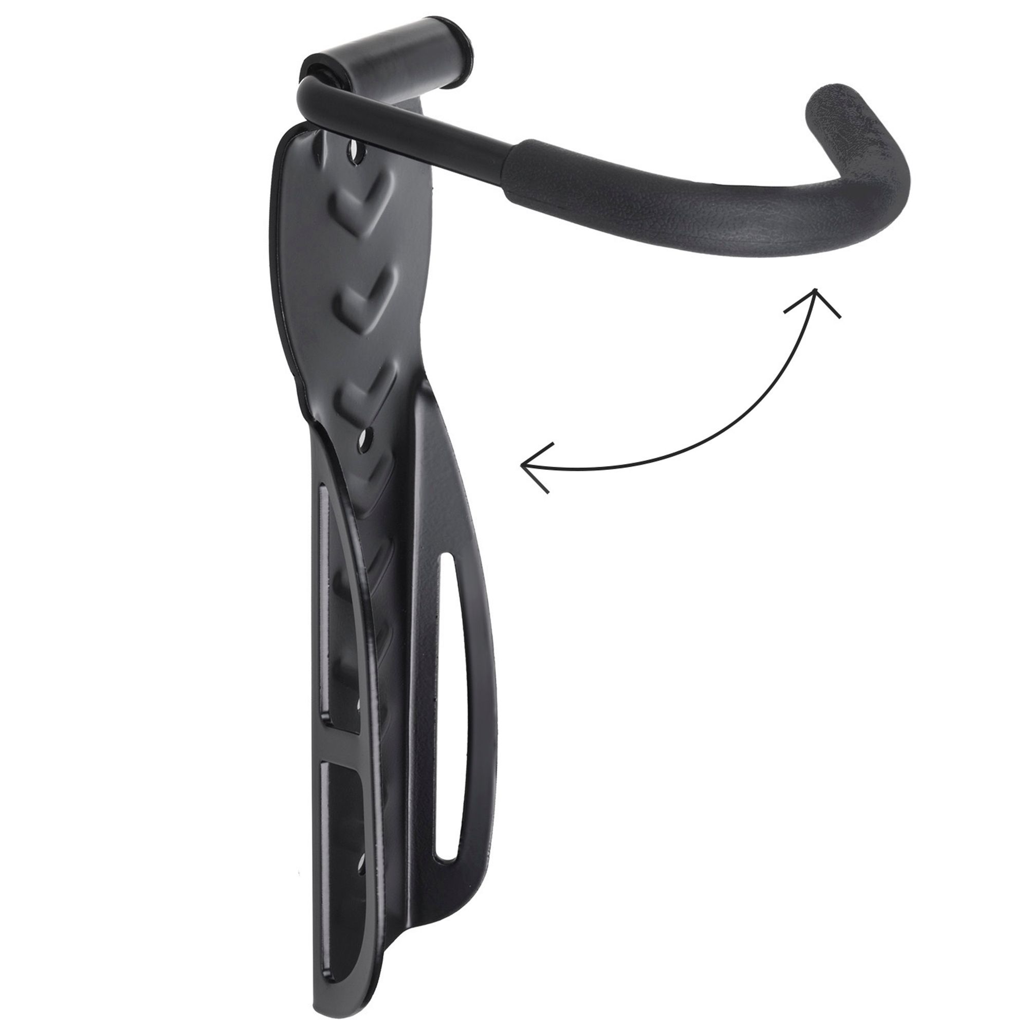 2x Maclean Fahrrad-Wandhalterung vertikal Stahl max. Belastung 30kg MC-432