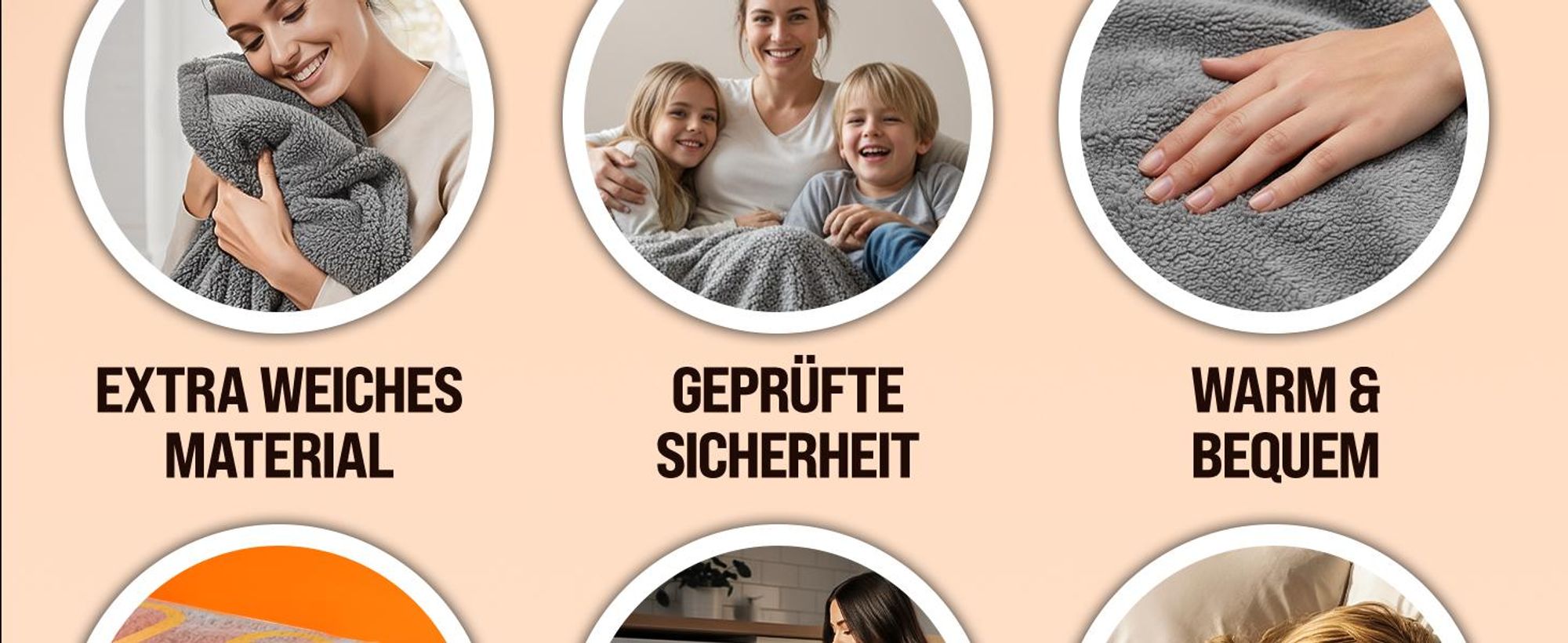 MONZANA® Elektrische Heizdecke 180x130cm 120W 10 Heizstufen 10h Timer Abschaltautomatik Überhitzungsschutz waschbar Teddy Fleece Wärmedecke für Bett