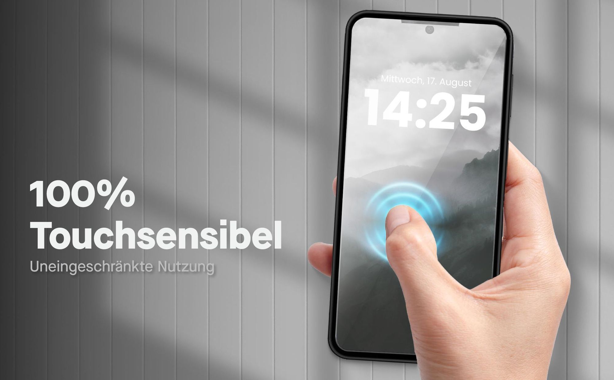 Zweierpack Displayschutzglas für Samsung Galaxy A27 5G - Resistent gegen Fingerabdrücke