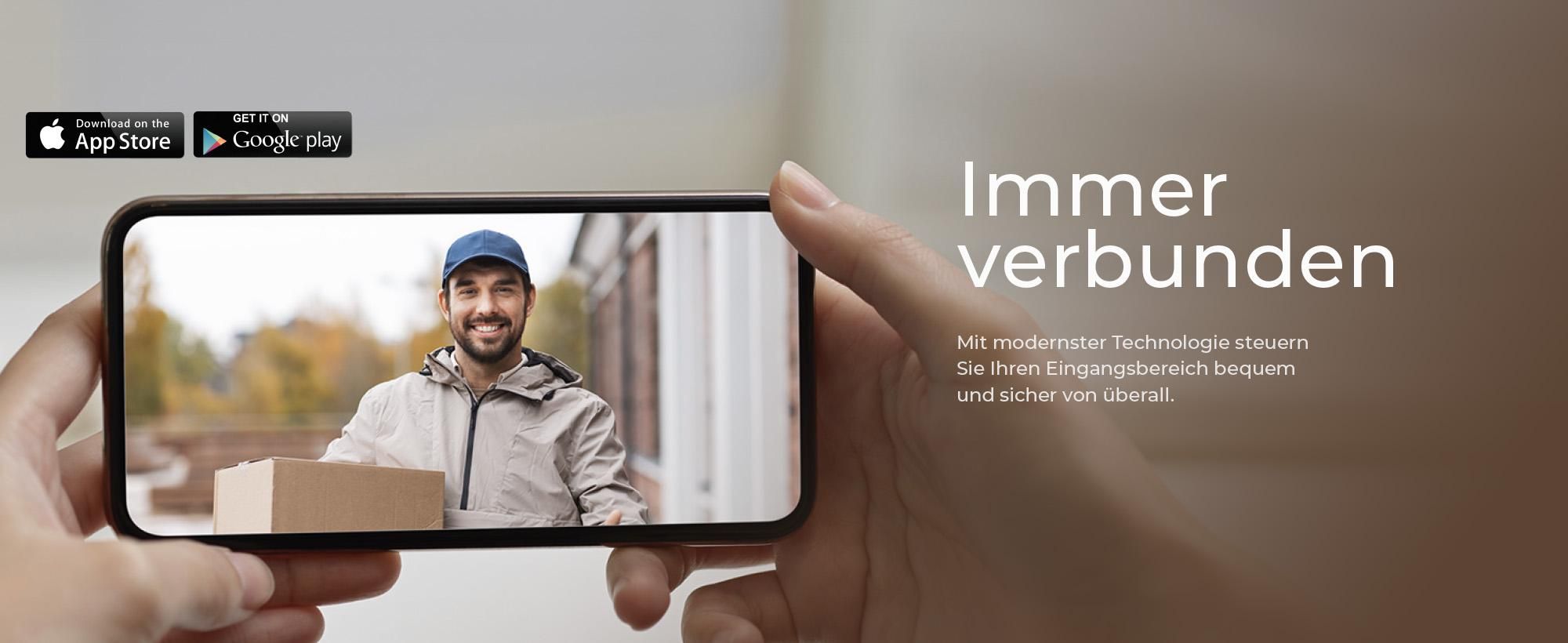Balter ENTRI L Video Türsprechanlage, Video Türklingel, 1 Familienhaus mit 2x 7-Zoll HD Monitor, 2-Draht, Unterputz, App-Steuerung, Full HD Kamera