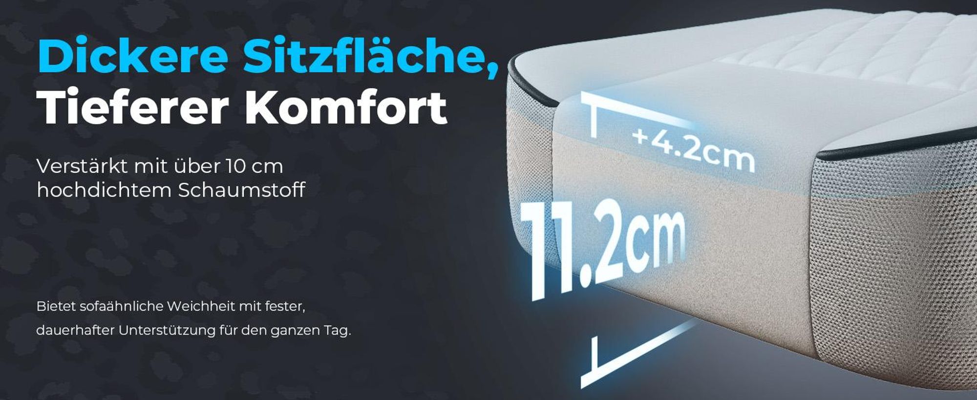 GTPLAYER GamingStuhl, Bürostuhl, Ergonomischer Pc Stuhl, Höhenverstellbarer Drehstuhl, Armlehnen mit Synchronmechanik, Lendenkissen, Kopfkissen
