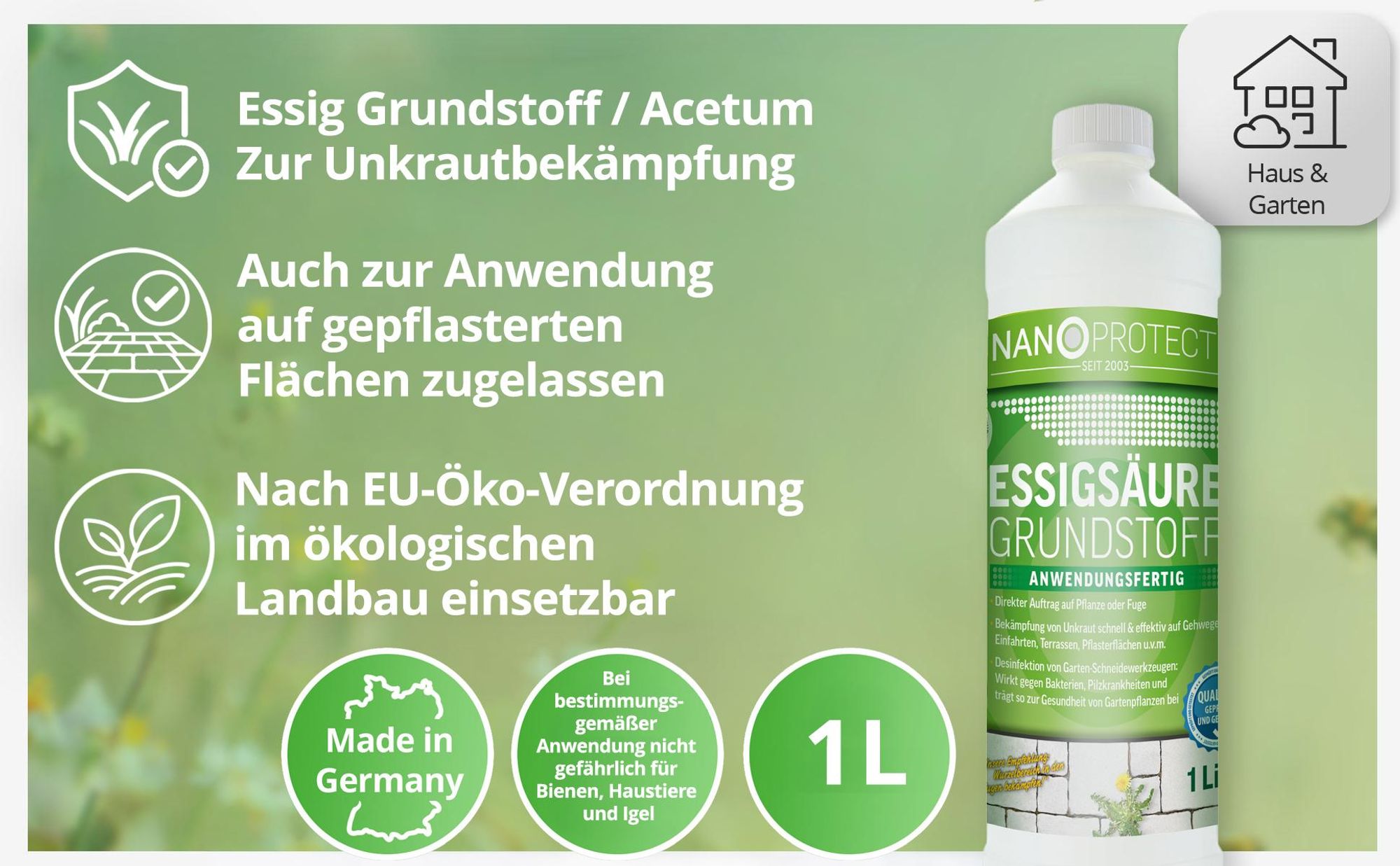 Biologischer Unkrautvernichter von Naoprotect
