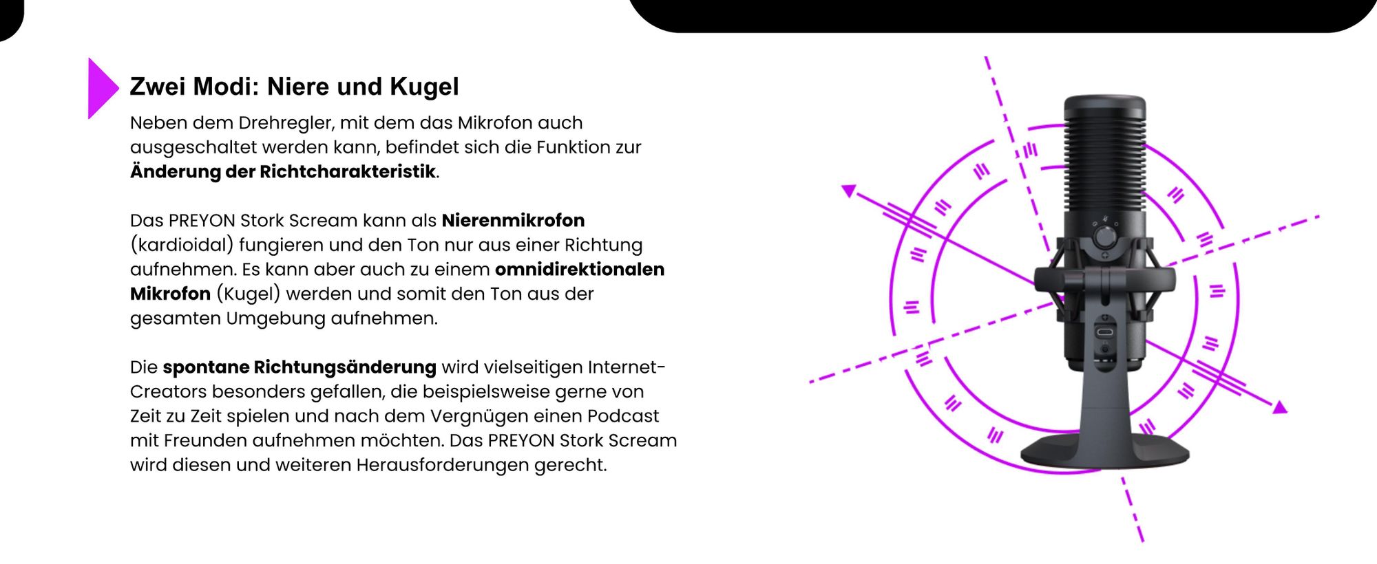 PREYON Stork Scream Gaming Mikrofon PC - USB Mikrofon Streaming Microphone Podcast Mikro Stand Mikrofon Für PC Studio Mikrofon Mit Arm Aluminium