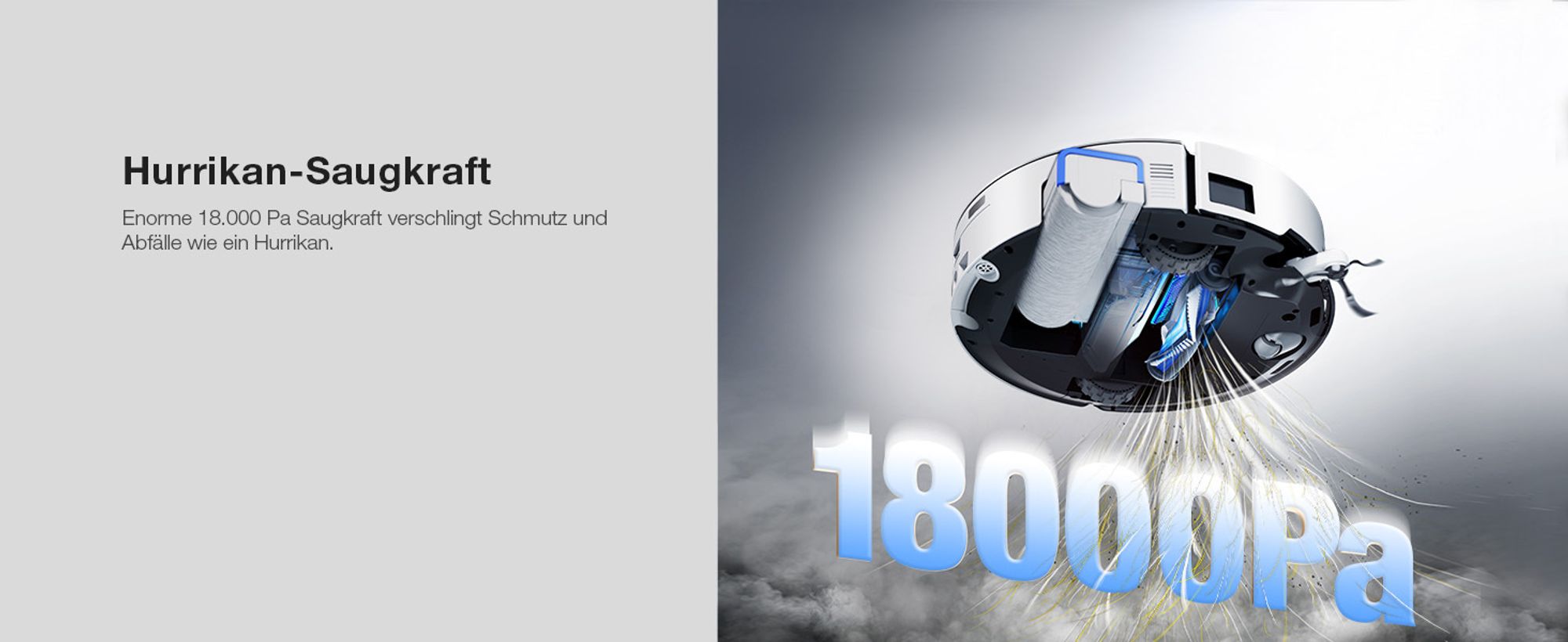 ECOVACS DEEBOT X8 OMNI Saugroboter Weiß Wischroboter Roboterstaubsauger 18.000 Pa Staubsauger Roboter