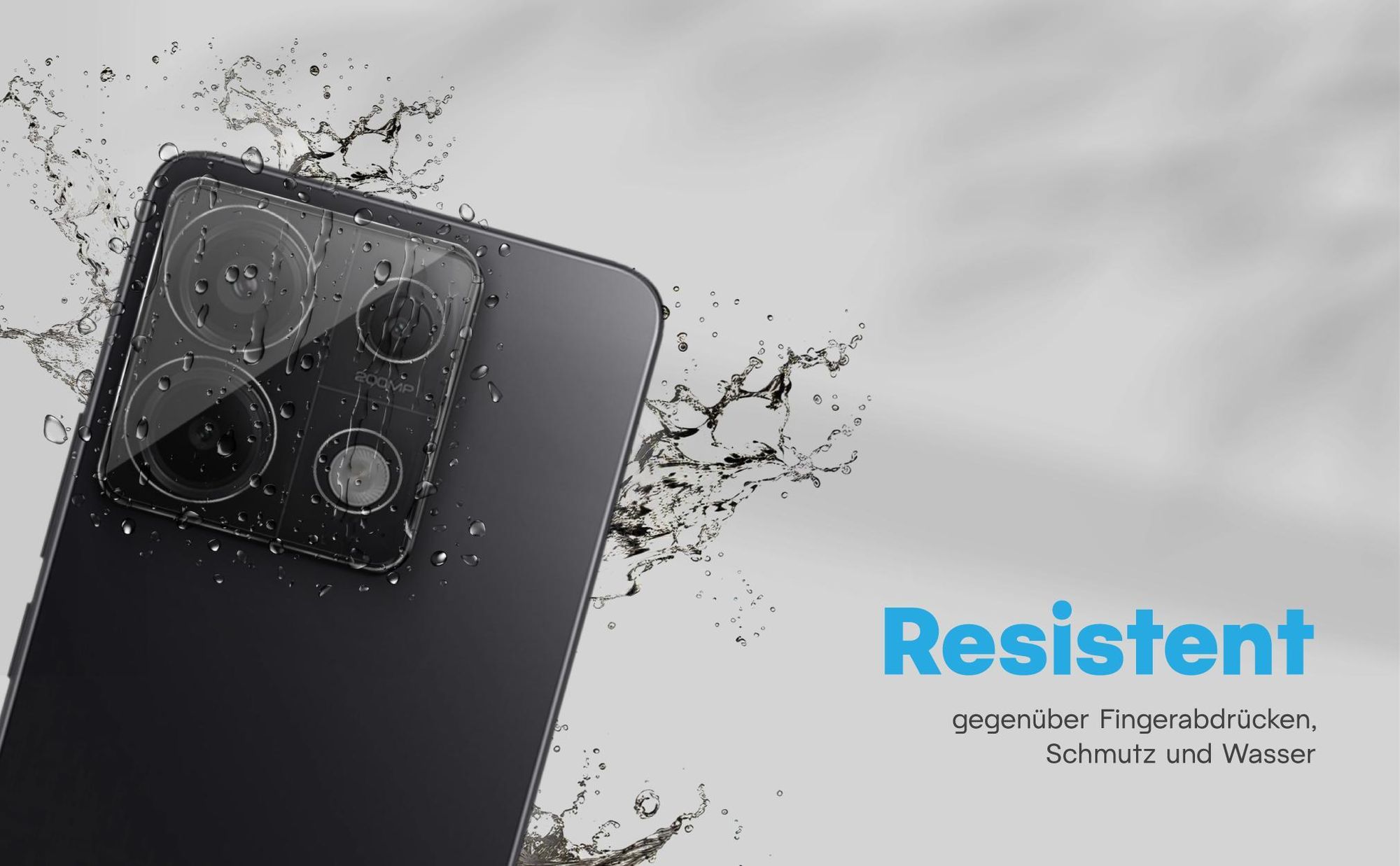 Zweierpack Kameragläser für Xiaomi Redmi Note 13 Pro 5G - Resistent gegen Fingerabdrücke