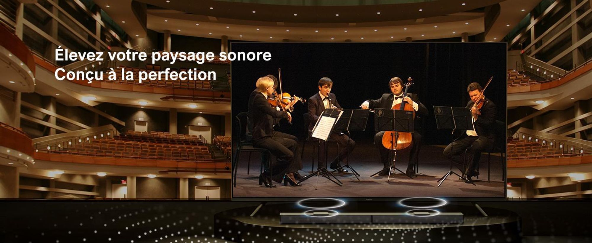 ULTIMEA Barre de son 5.1.2 canaux pour téléviseurs avec Dolby Atmos, Système de son surround home cinéma avec subwoofer pour un son cinéma, HDMI/Opt/Bluetooth