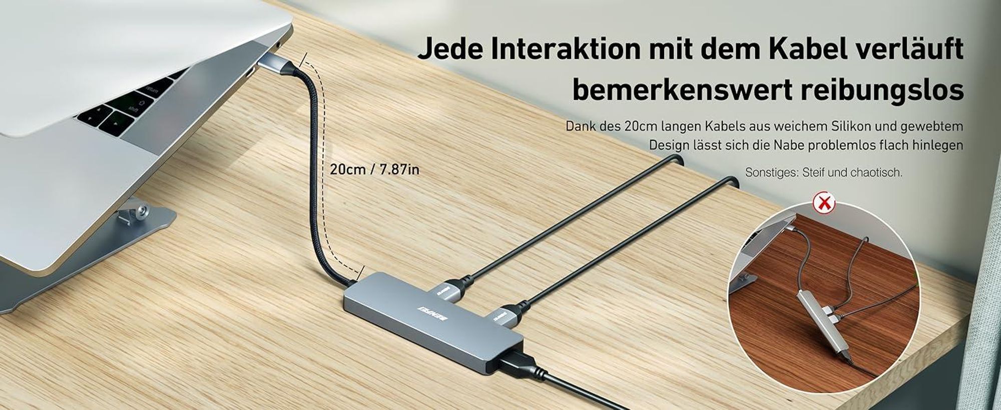 BENFEI Hubs USB C Hub 5in1 mit 4K HDMI und 100W PD