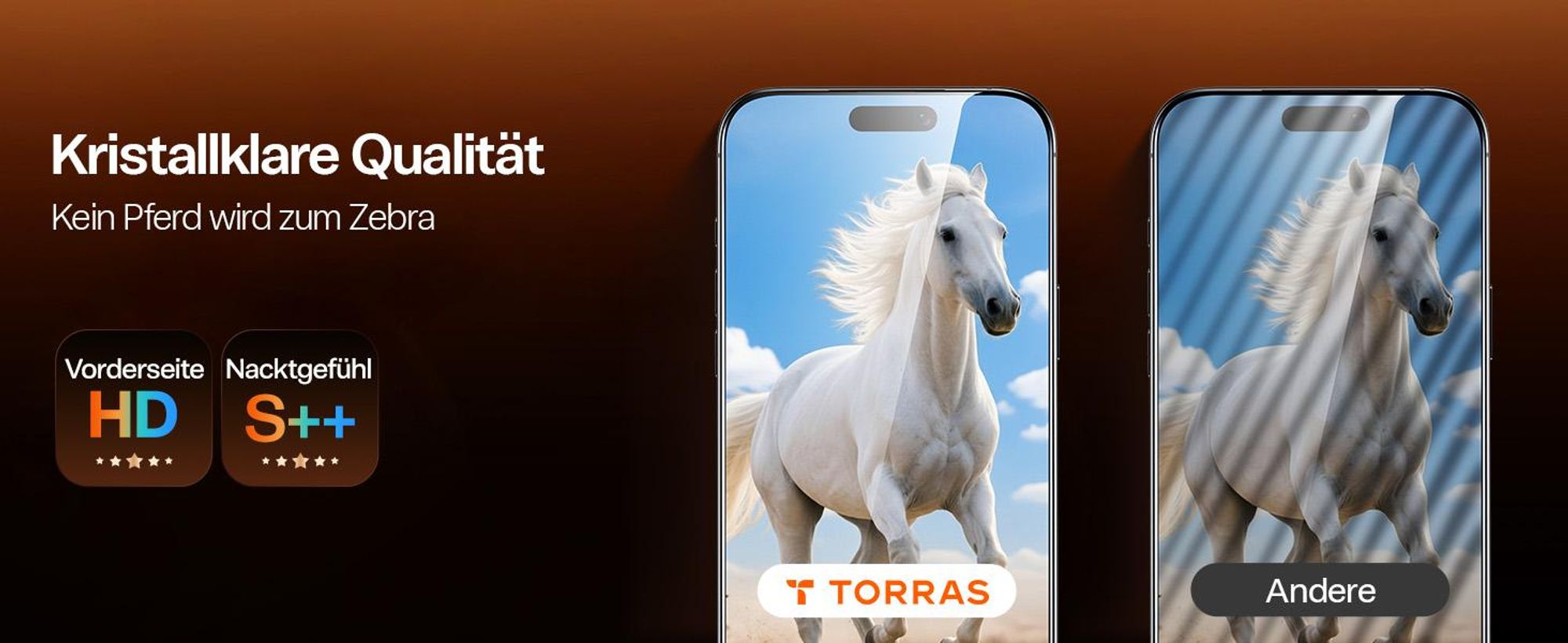 TORRAS für iPhone 17 Pro Max für Panzerglas Sichtschutz 9H Stoßfest Schutzfolie Anti-Spy Anti-Fingerabdruck 0 Blasen Folie Einfache Montage