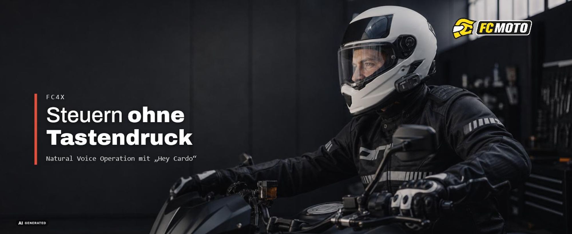 Cardo FC4X (UCS) FC-Moto Edition Bluetooth Kommunikationssystem Einzelset
