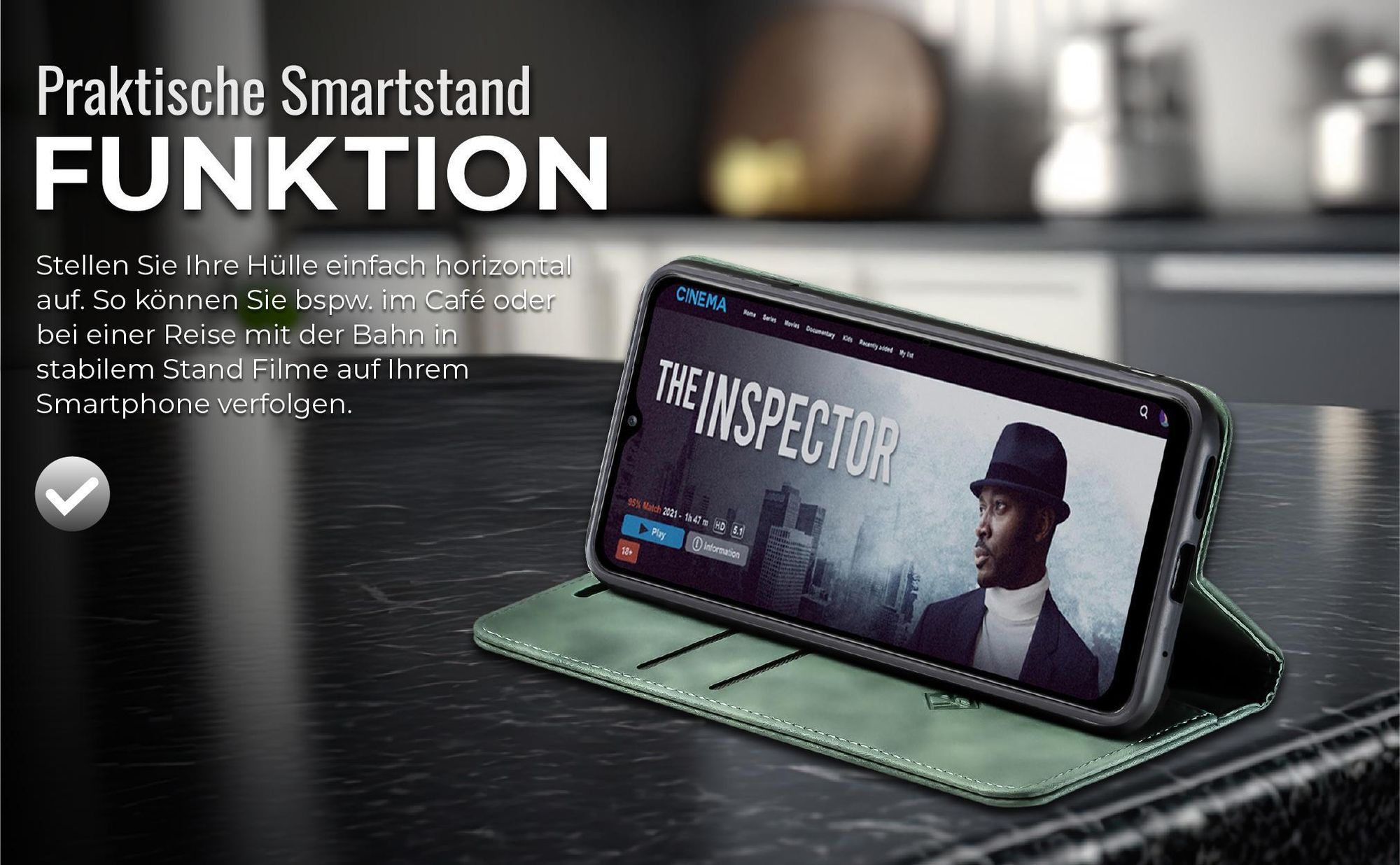 Hülle für Xiaomi Redmi 12C mit praktischer Aufstellmodus für Videostreaming