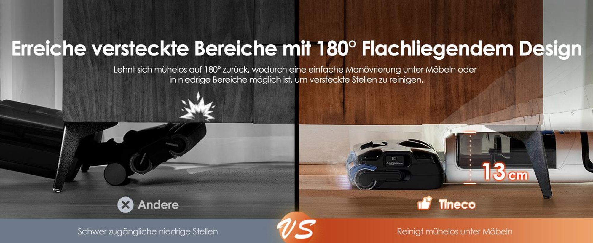 Tineco FLOOR ONE S6 Stretch Steam Nass Trockensauger mit Kabel, 160℃ Dampfreiniger, BoostSteam, 180°Lay-Flat, Anti-Tangle, FlashDry Selbstreinigung