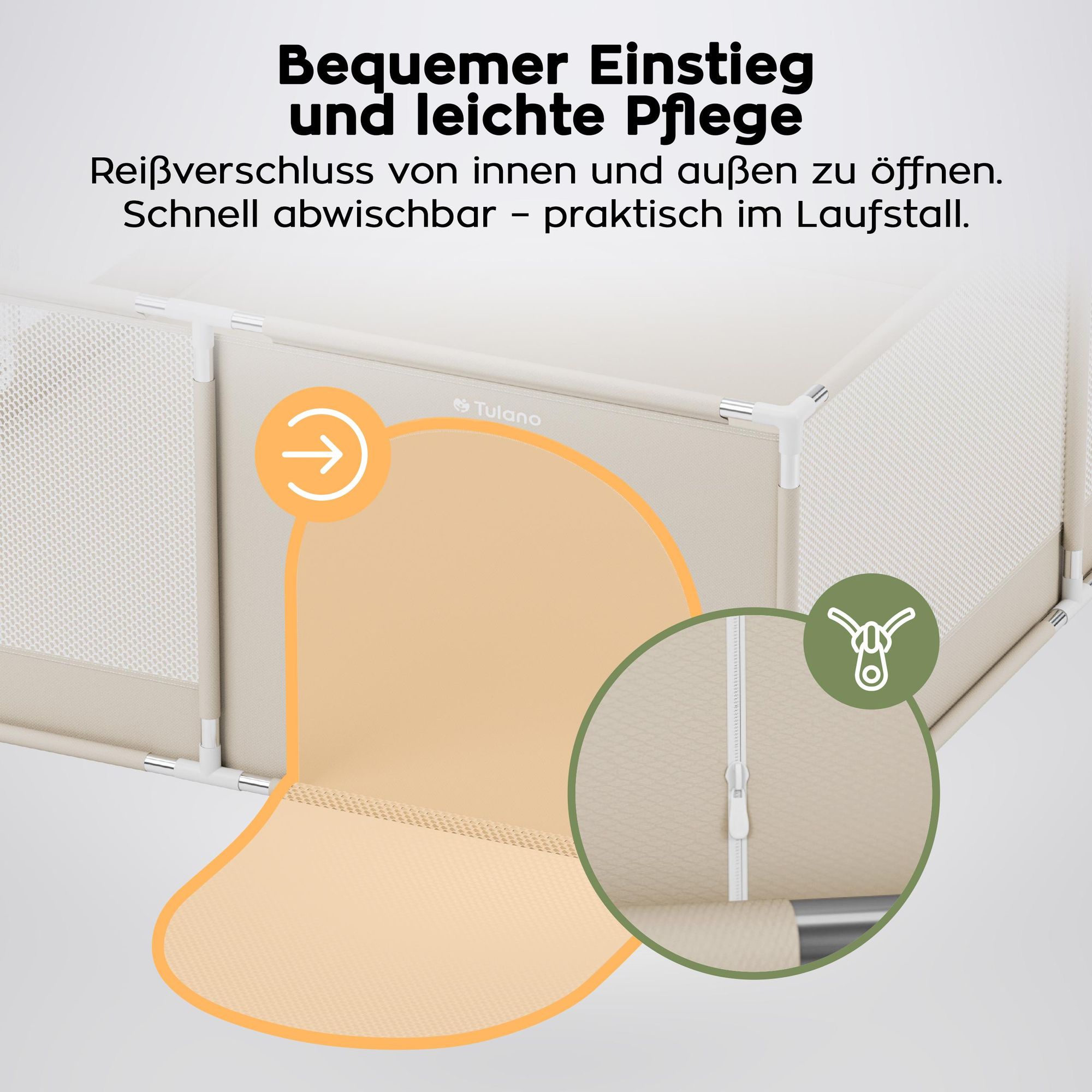 Baby Laufstall, Laufgitter Baby 150x180 cm Krabbelgitter für Kleinkinder baby mit Atmungsaktivem Netz von 6 bis 36 Monaten Rutschfeste Füße Tasche