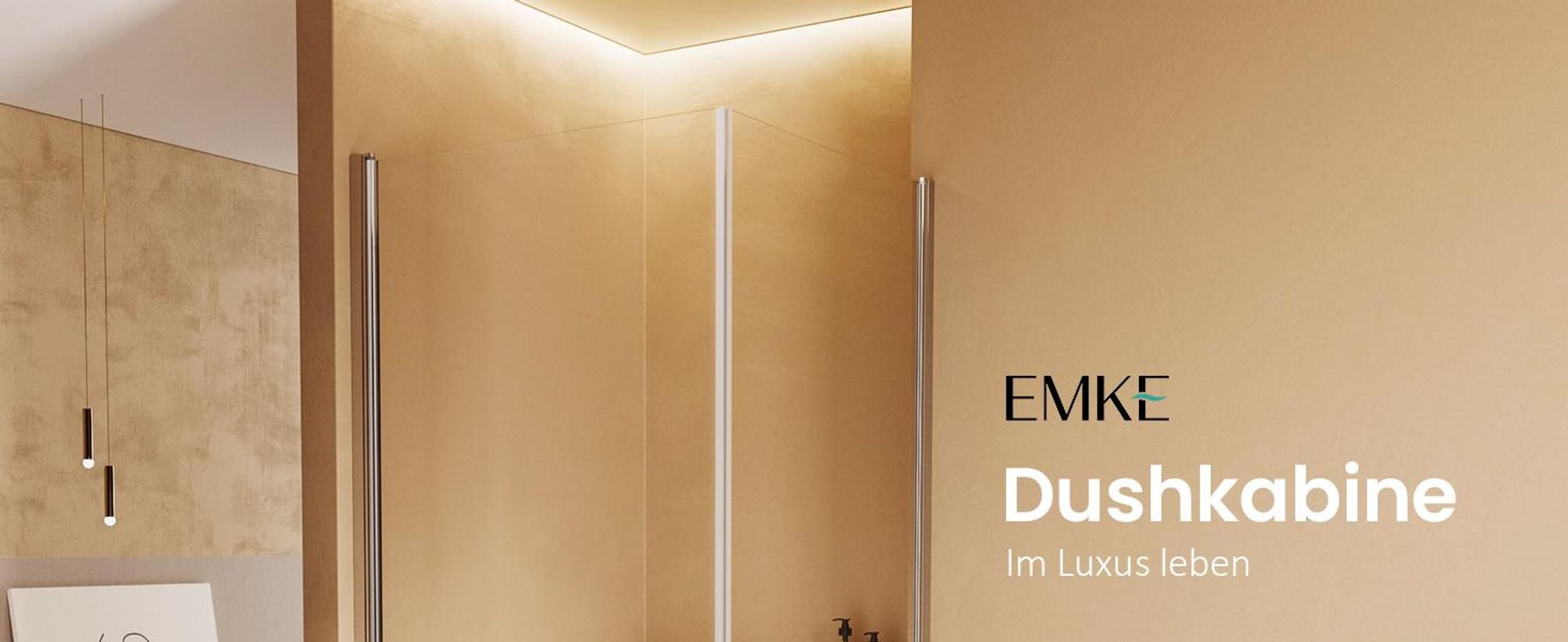 EMKE Duschkabine 90x90cm Eckeinstieg mit 2 Pendeltür Drehtür Duschabtrennung Nano Beschichtung ESG Sicherheitsglas Hebe-Senk-Funktion Höhe: 185cm