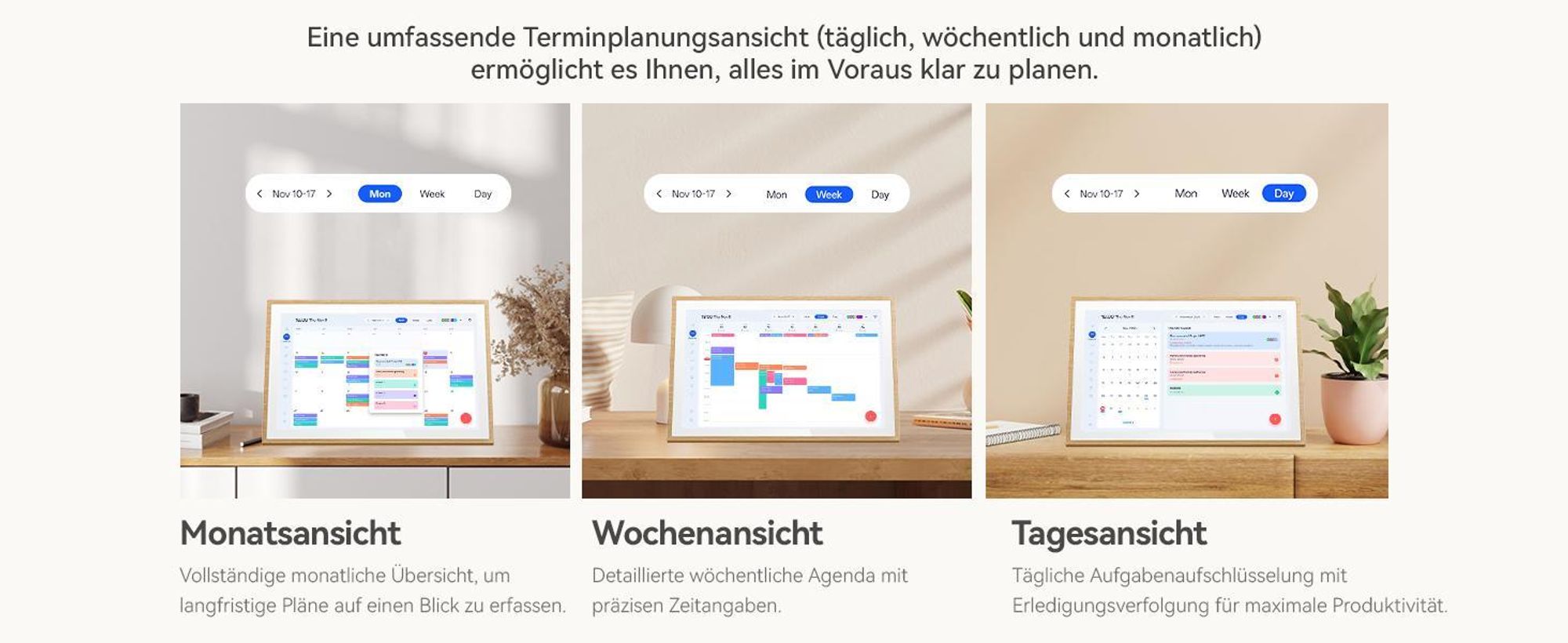 Blackview NEST 10, 10,1" Digitaler Kalender und Bilderrahmen mit Touch, WIFI, 1280x800, 16:10, Foto-Sharing, einzigartiges Geschenk für Paare