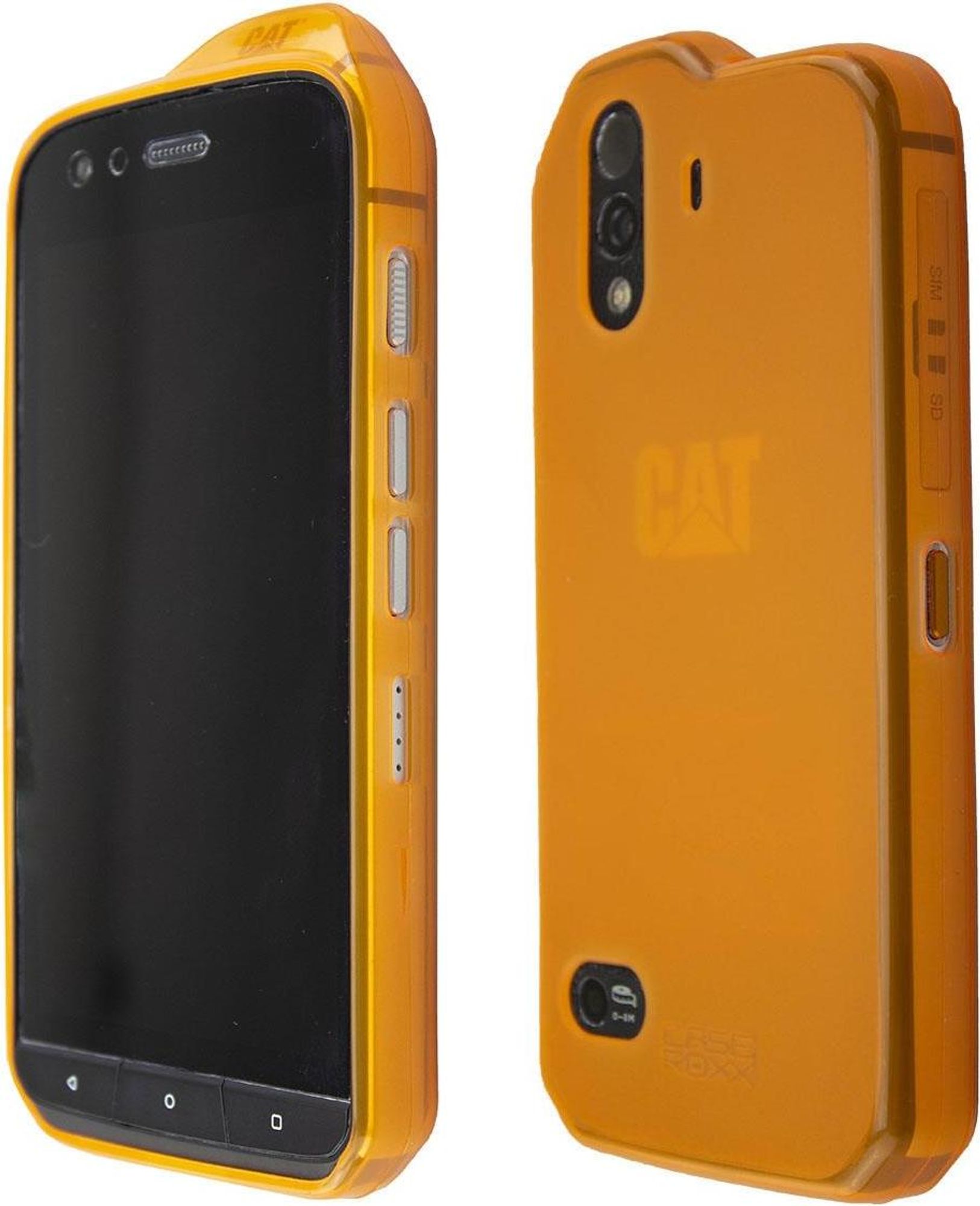 caseroxx Schutz-Hülle TPU-Hülle kompatibel mit Cat S61, Gummi Handy Tasche orange  Bild 3
