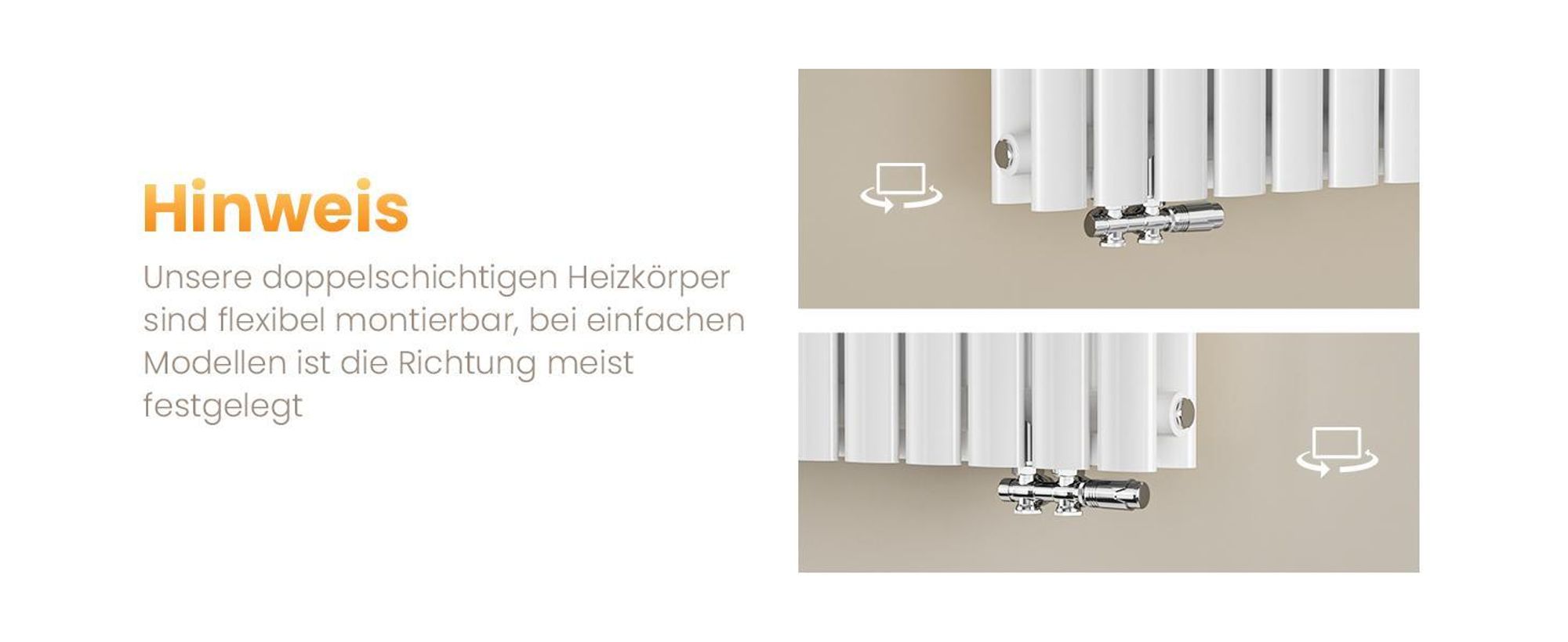 EMKE Design-Röhrenheizkörper für Warmwasserbetrieb Mittelanschluss Vertikal Oval Einlagig 427 Watt 24cm x 160cm Weiß ohne Heizstab