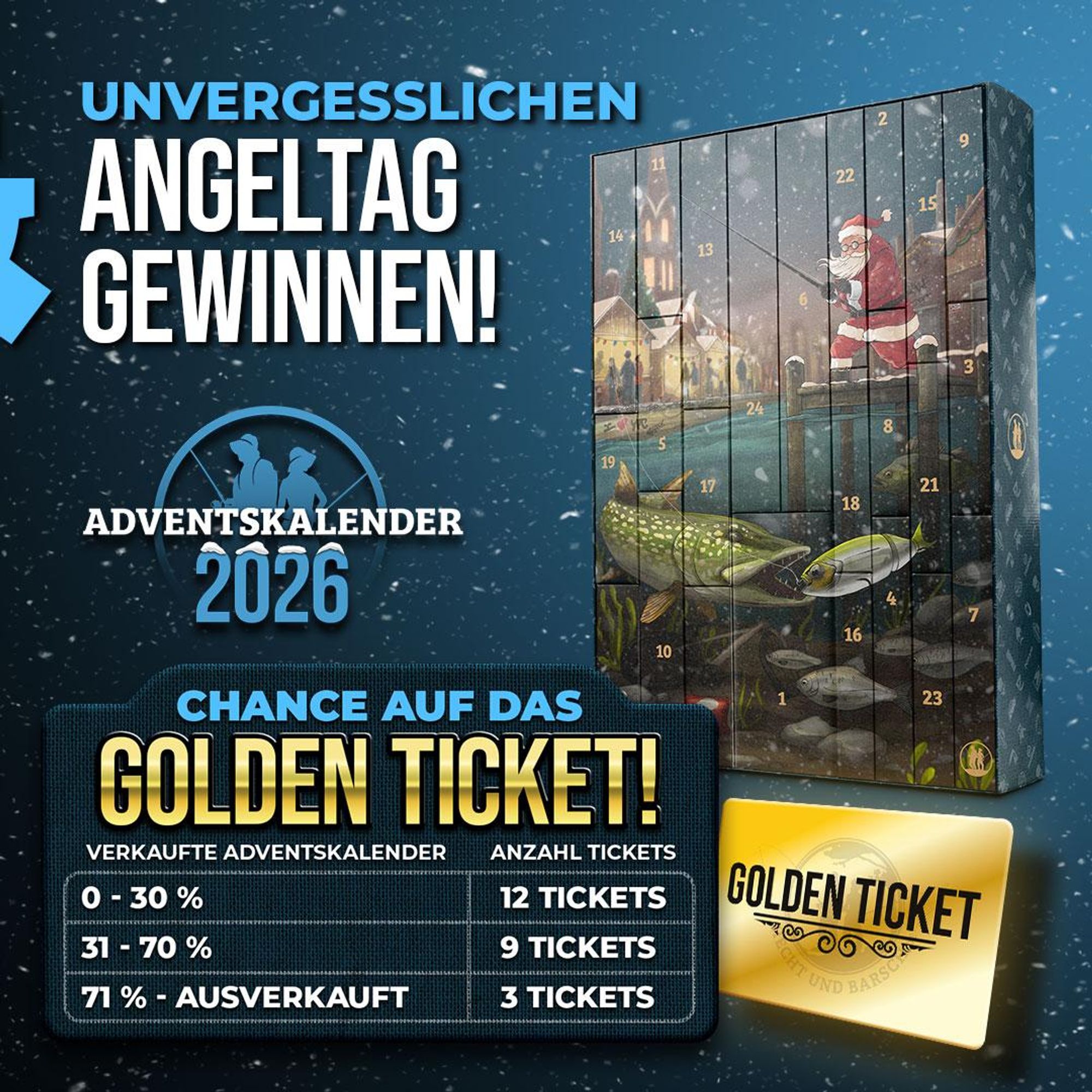 Raubfisch Adventskalender 2026