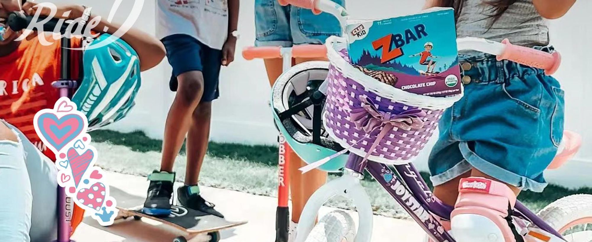 HILAND 14 Zoll Mädchen Kinderfahrrad mit Korb & Bändern, Vorderen Zangenbremse & Rückwärtige Pedalbremse, Stützräder, Hell-Pink