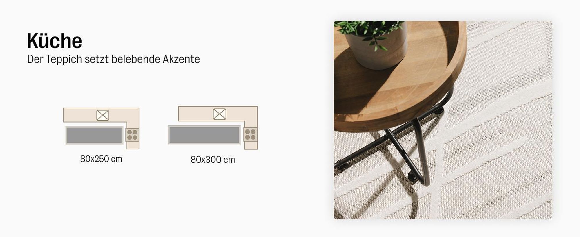 benuta In- & Outdoor Teppich Flora Creme 120x170 cm Teppich Wohnzimmer Outdoorteppich Rechteckig Muster Kurzflor