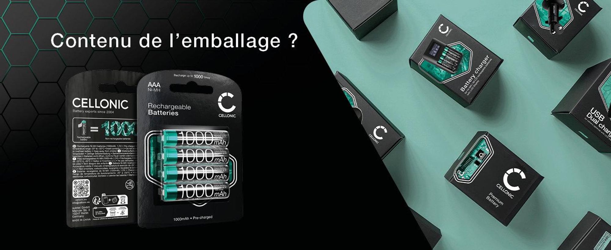 CELLONIC 4x Batterie pour Téléphone sans fil compatible avec Siemens Gigaset A415,C430 - (1000mAh, 1.2V)