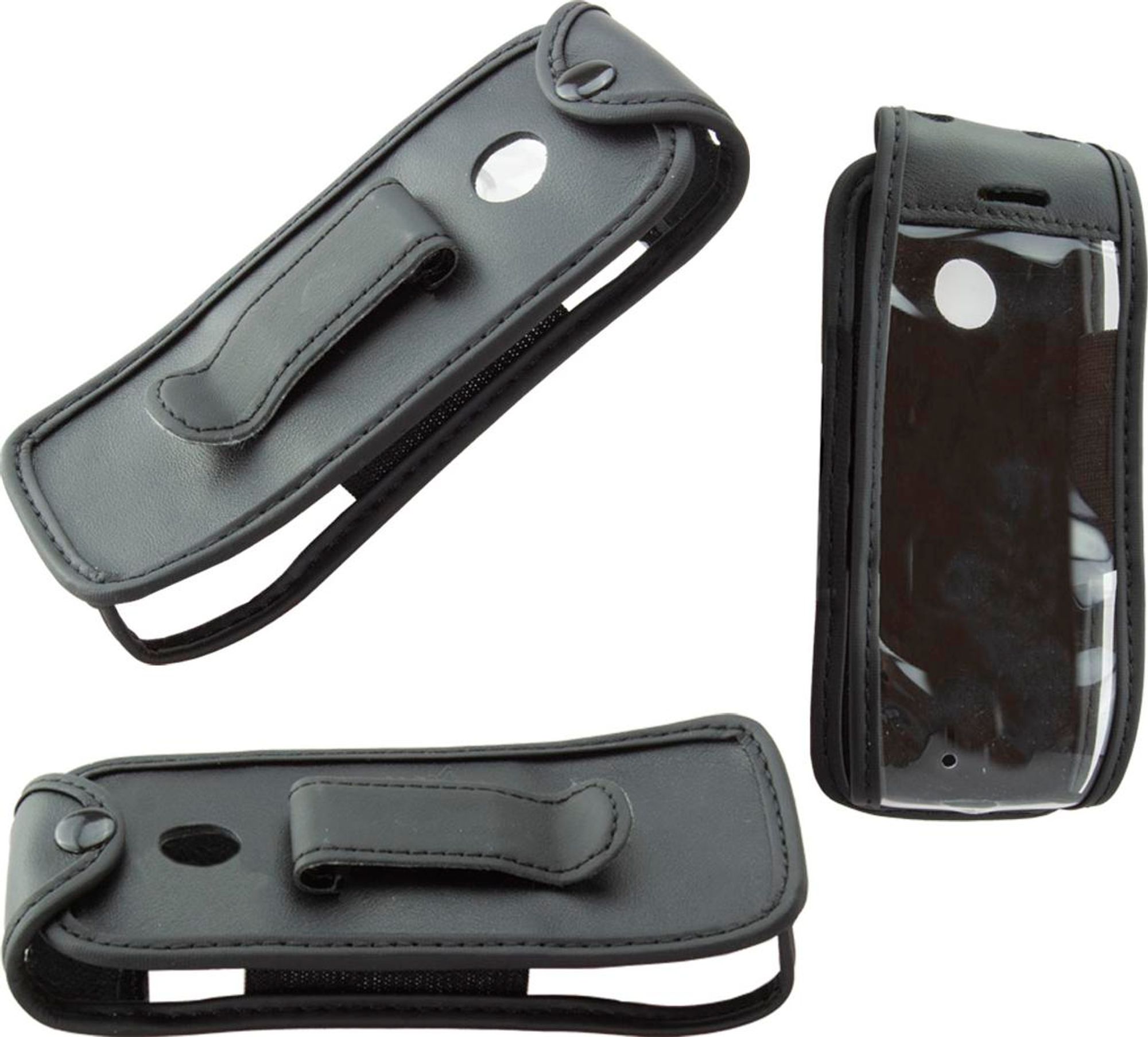 caseroxx Ledertasche mit Gürtelclip kompatibel mit Nokia 105/110 4G (2021, 2023, 2024) aus Echtleder, Tasche mit Gürtelclip und Sichtfenster  Bild 3