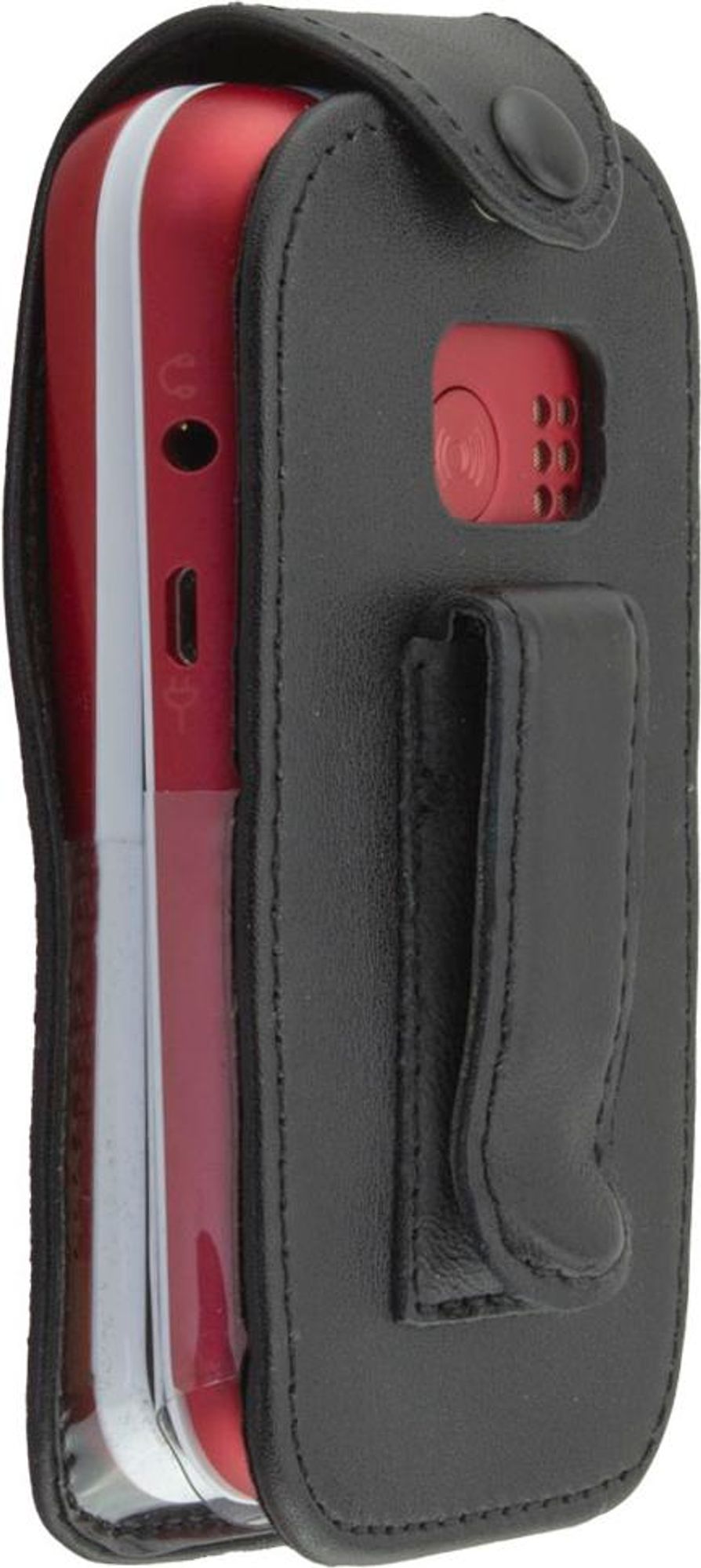 caseroxx Ledertasche mit Gürtelclip kompatibel mit Doro 6880 / 6881 aus Echtleder, Tasche mit Gürtelclip und Sichtfenster Bild 4