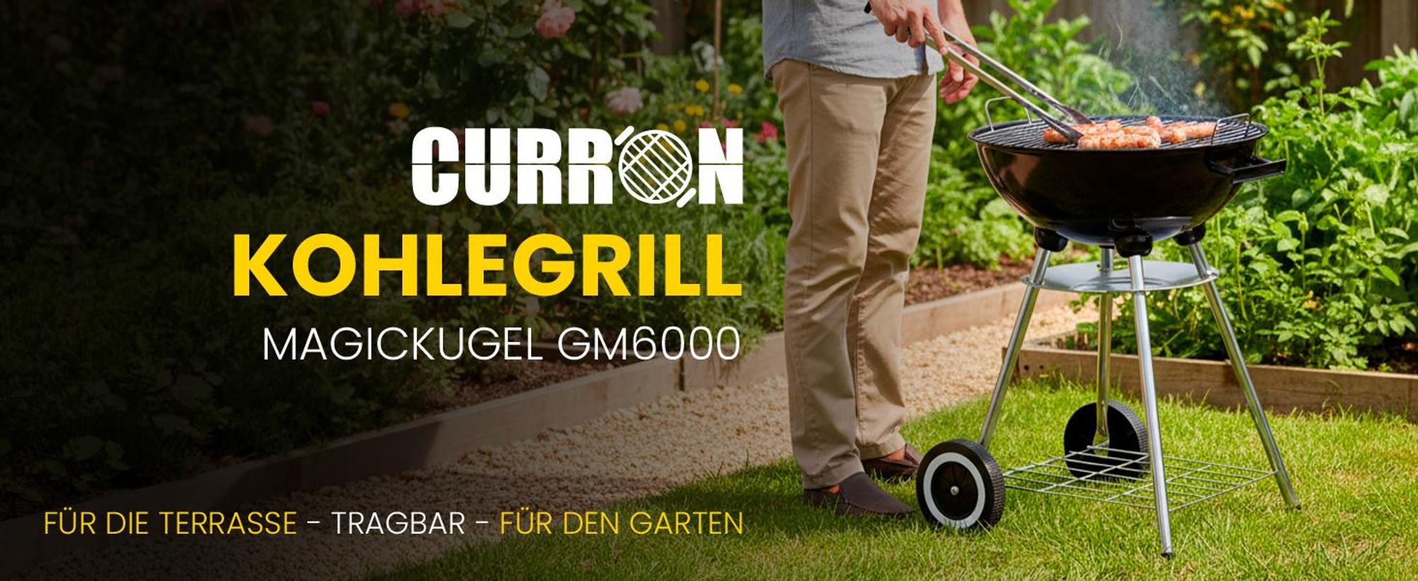 Leicht Kugelgrill mit Deckel mit einem Durchmesser von 32 cm