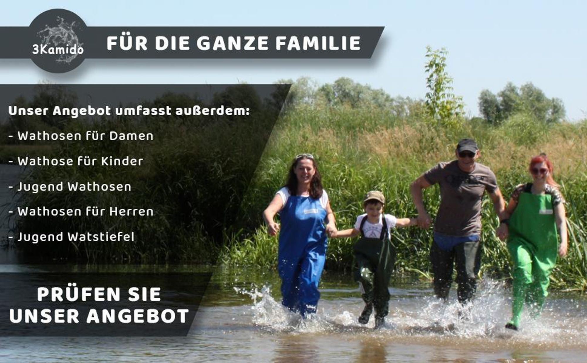 Classic Herren Watstiefel 3Kamido - Grüne - 46