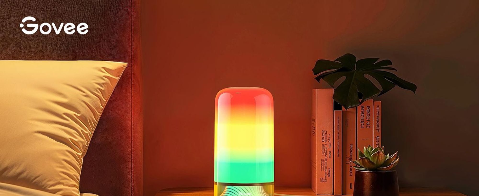 Govee LED Tischlampe, Nachttischlampe Touch Dimmbar RGBICWW, Steuerung von Alexa mit 64 Szenenmodi