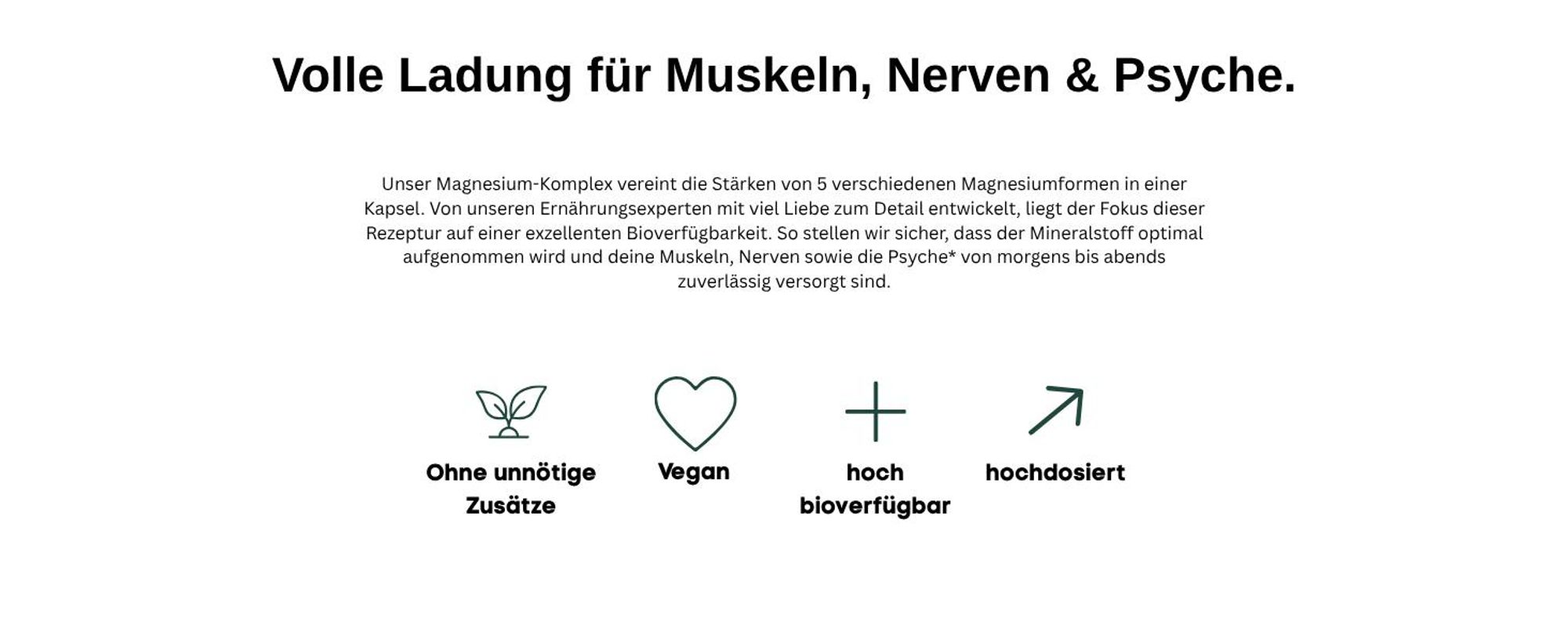 Magnesiumkomplex: Vorteile im Ueberblick