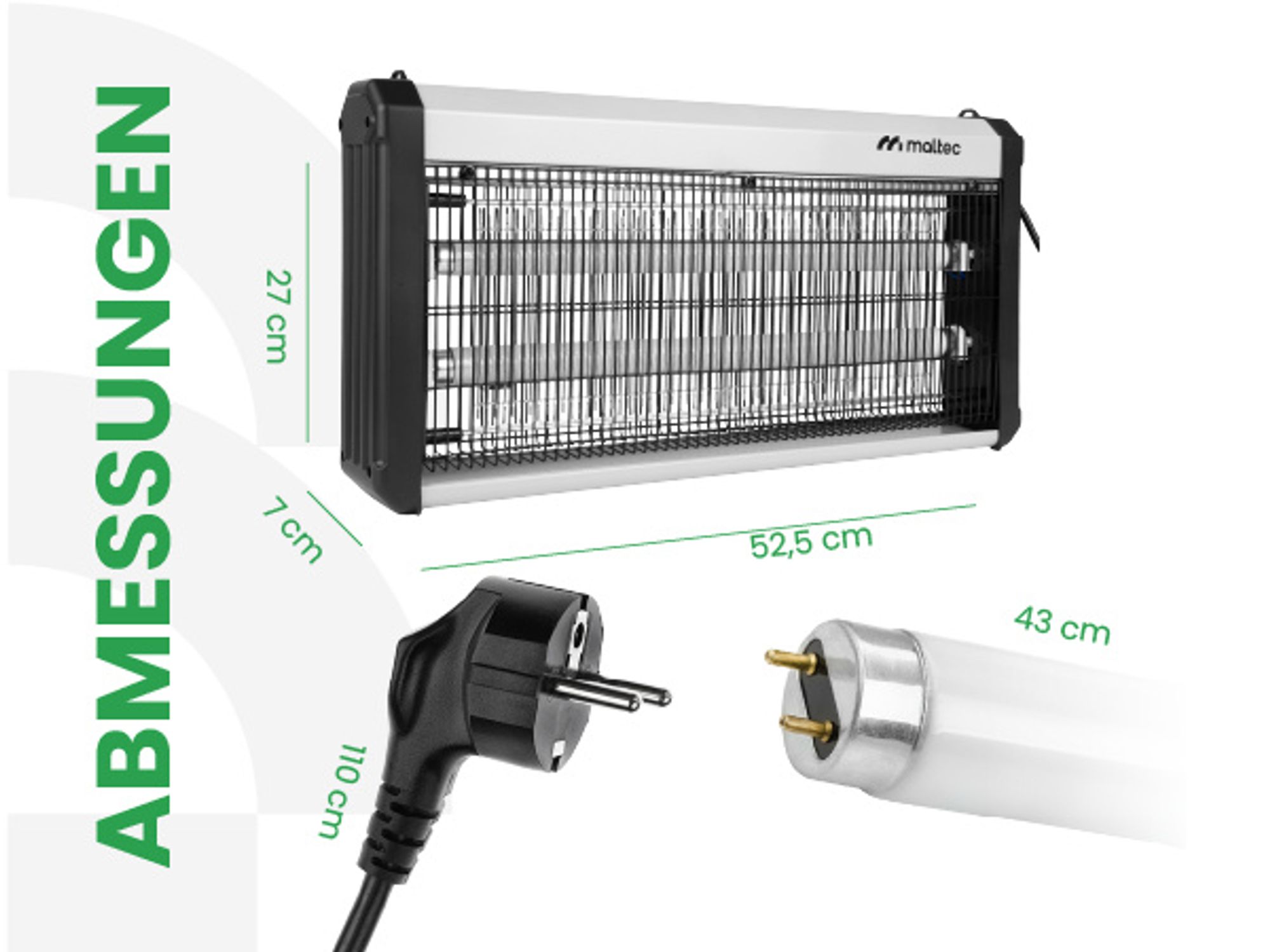 Insektenvernichter mit einer Leistung von 30 W Mückenschutzlampe mit einer Schlagkraft von 3800 V
