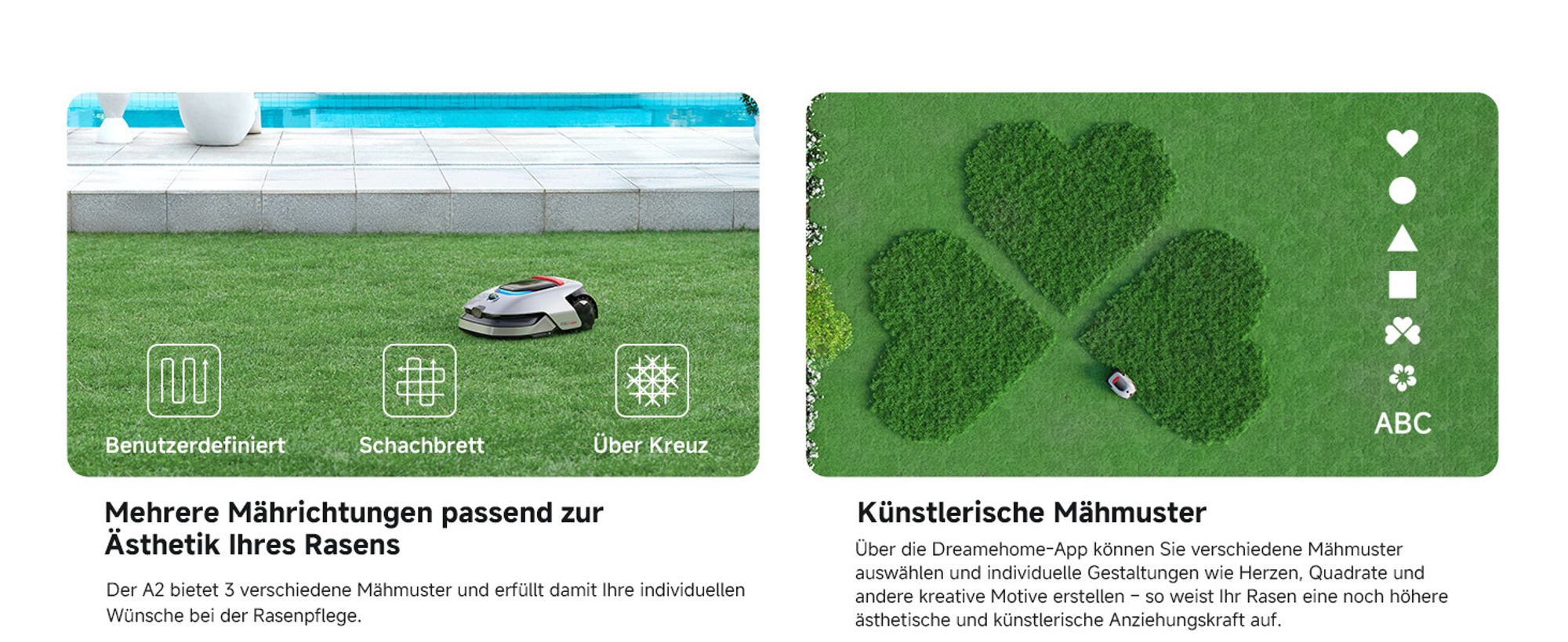 DREAME A2-3000+Rasenmäher-Garage Combo,Auto-Begrenzungseinrichtung,Dual-Fusion-Kartierung,OmniSense™-2.0-Hindernisvermeidung,EdgeMaster™-Schneidsystem