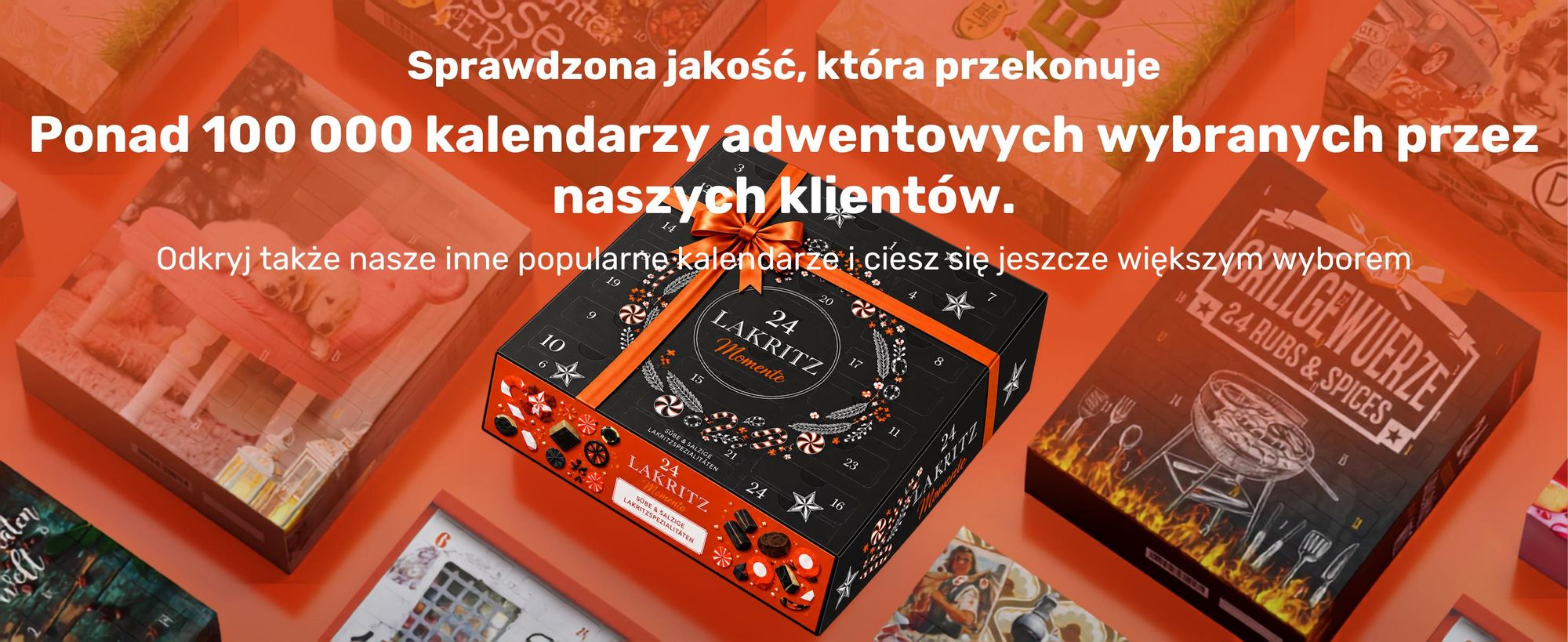 BOXILAND® lukrecja kalendarz adwentowy 2026, słodka & słona, salmiak