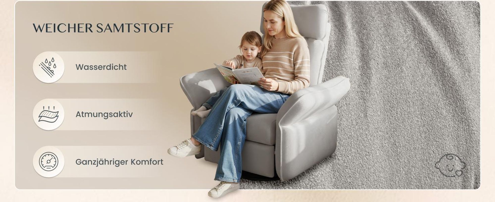 FLEXISPOT XR8 Cradle Elektrischer Relaxsessel mit Decke, Dreh- & Rockingfunktion, Fernsehsessel mit Liegefunktion, 3D-Kopfstütze, Grau