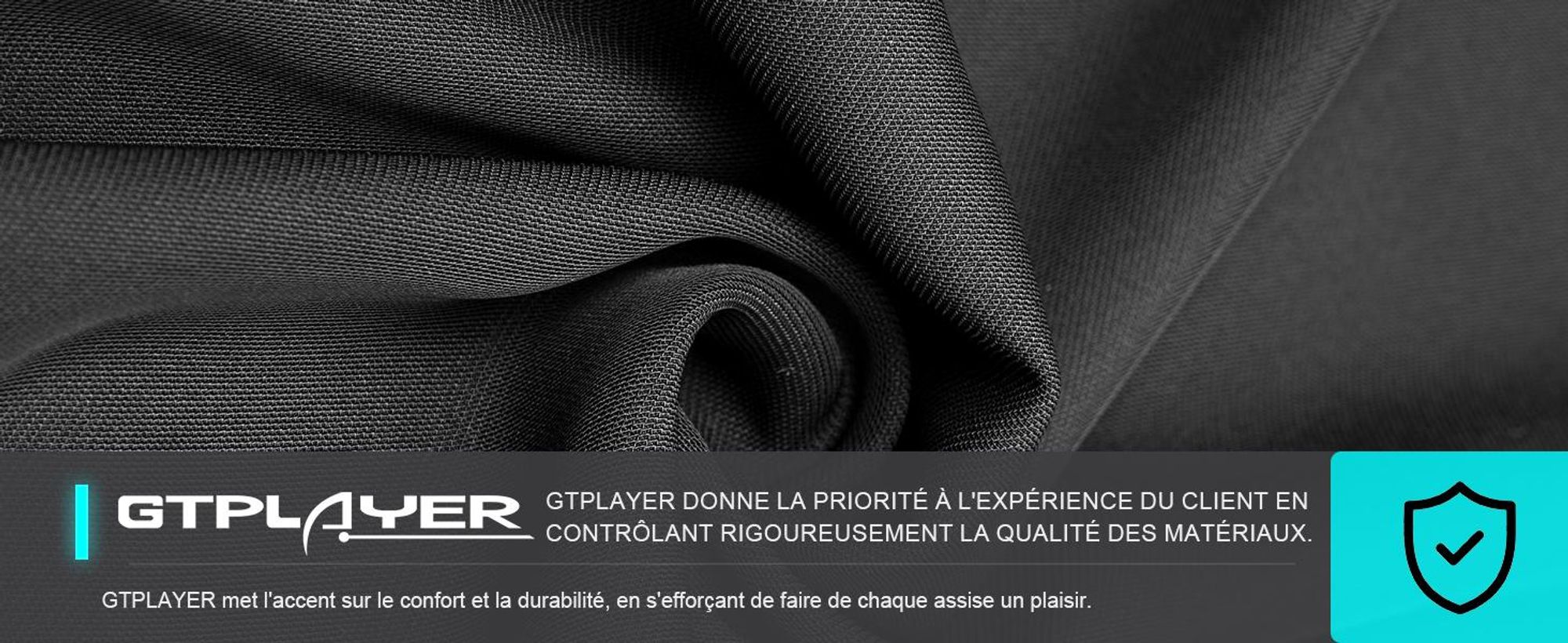 Chaise de jeu GTPLAYER Fauteuil de jeu ergonomique Chaise de bureau en tissu respirante Coussin d'assise à ressorts avec repose-pieds blanc