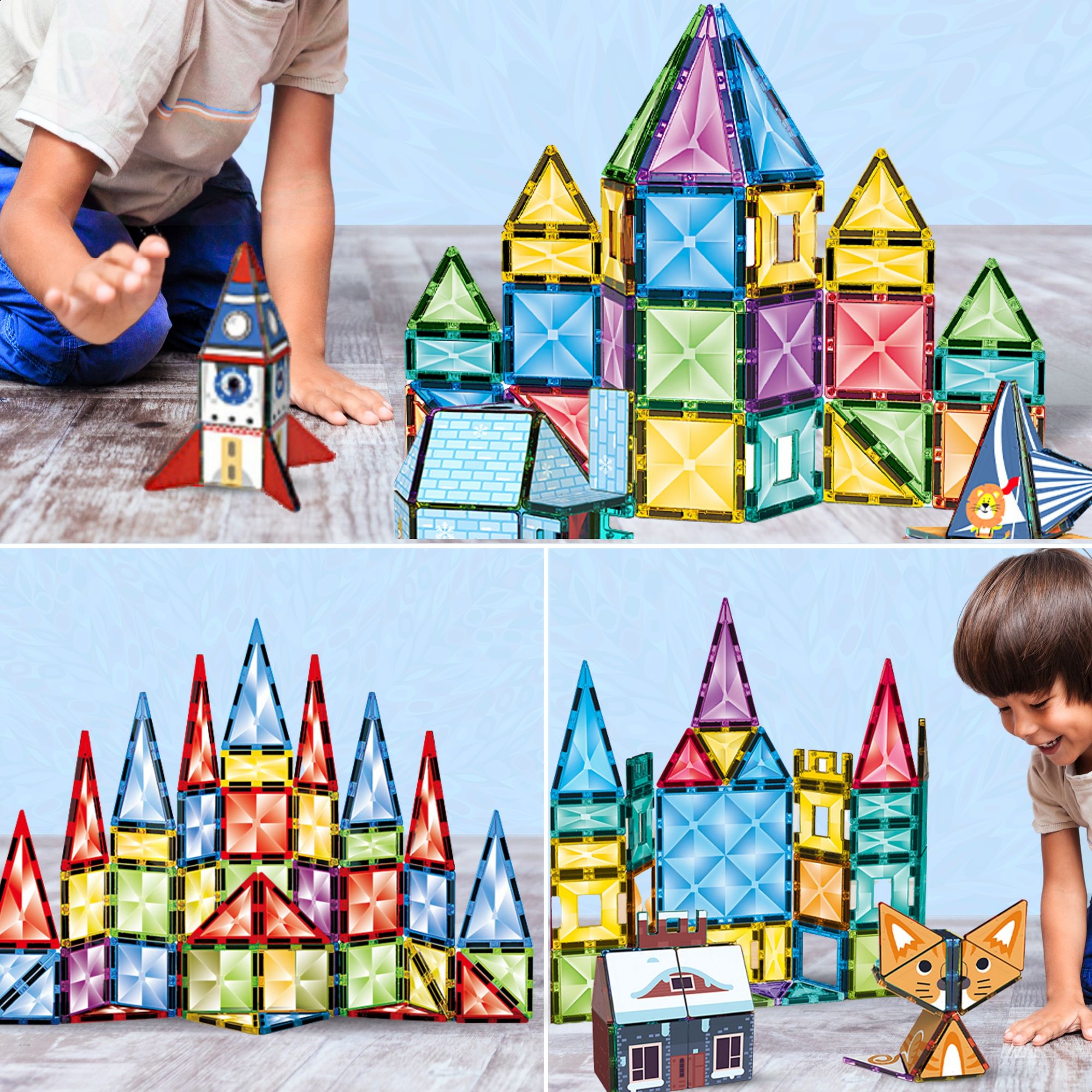 Fits4Kids Magnetische Bausteine – Kaleidoskopische Kreationen