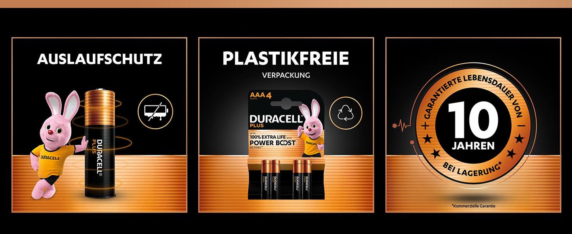 Duracell AAA Batterien Alkaline 1,5 V mit Powerboost Technologie für elektronische Geräte