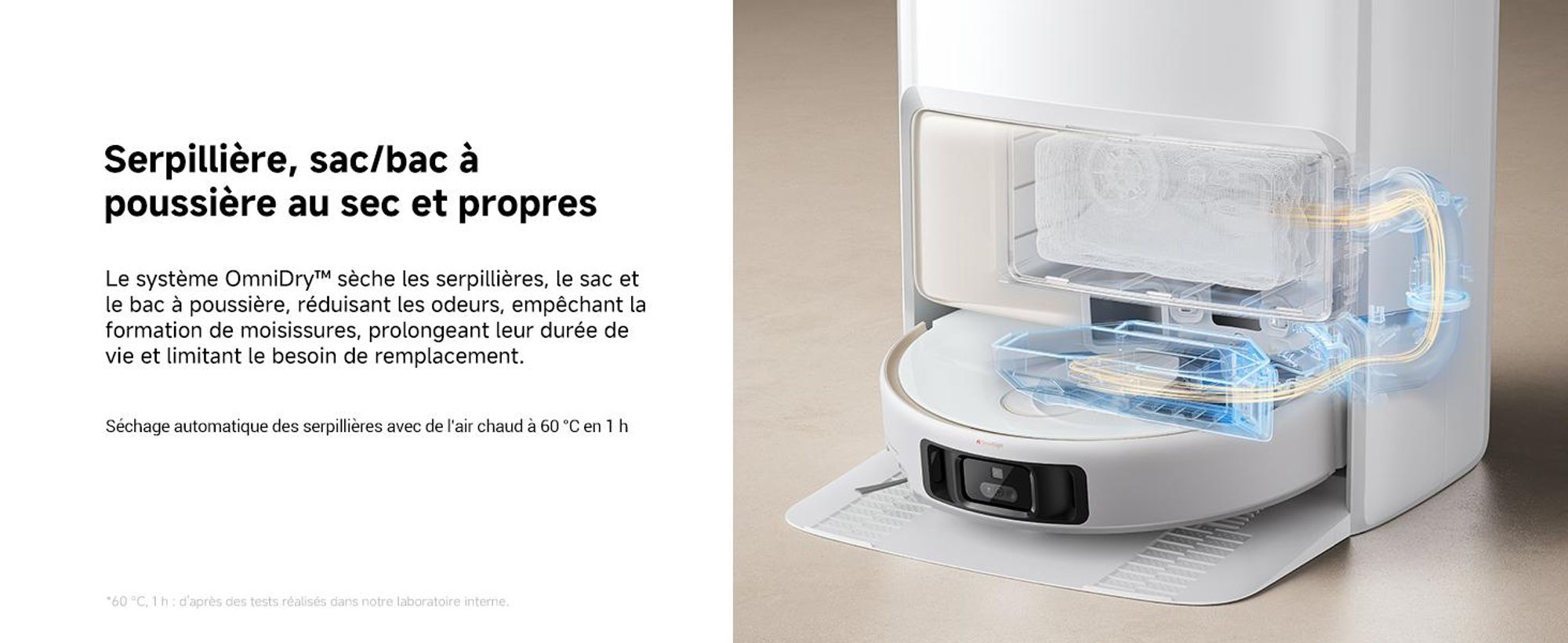 MOVA V50 Ultra Complete Saug- und Wischroboter,Automatische Entleerungsfunktion,24000 Pa,Heißwasserreinigung,DuoSolution, FlexiRise Navigation,Weiß
