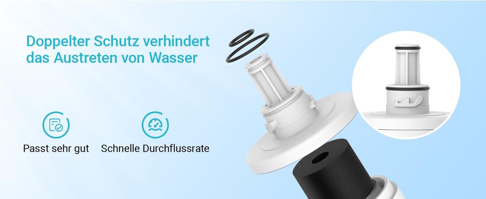 AQUACREST DA29-00003G Kühlschrank Wasserfilter, Kompatibel mit Samsung® Aqua Pure Plus DA29-00003G, DA29-00003B, DA29-00003A, DA97-06317A (3)
