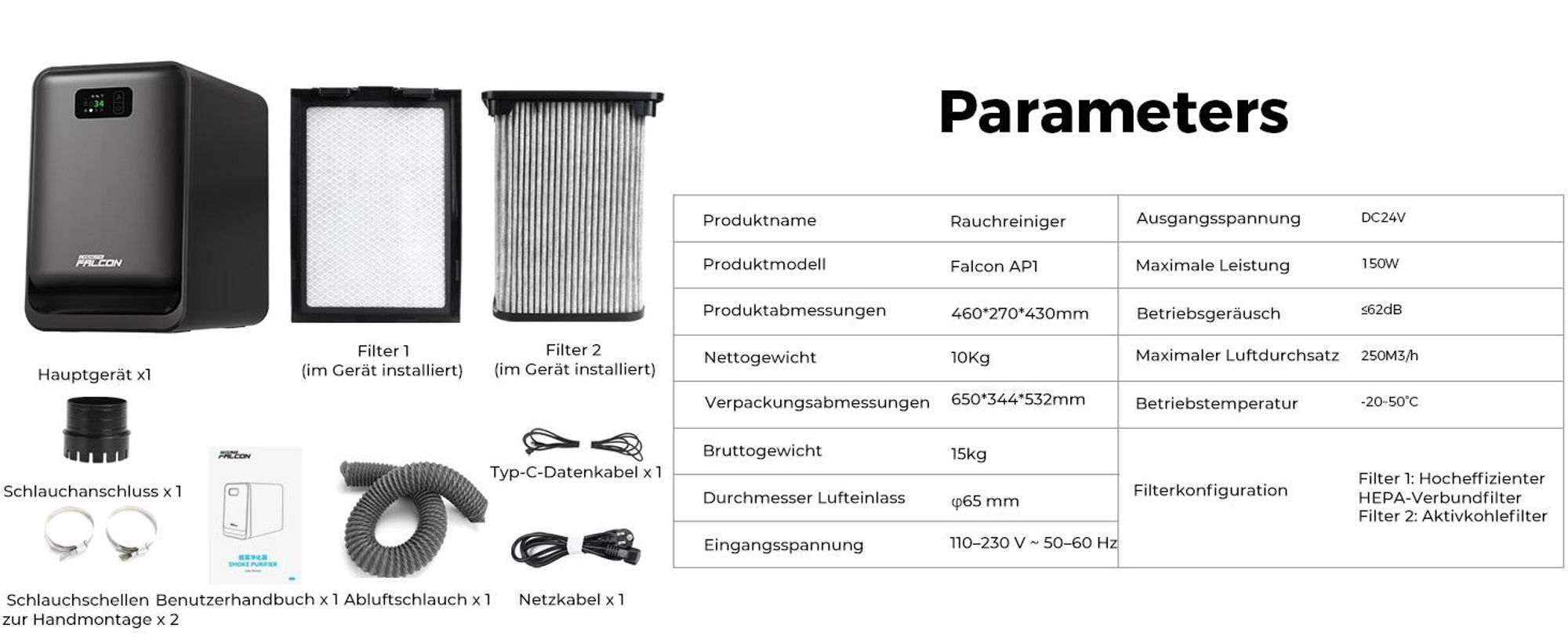 Creality Rauchreiniger: Falcon AP1 für Falcon A1/Falcon A1 Pro Maschine