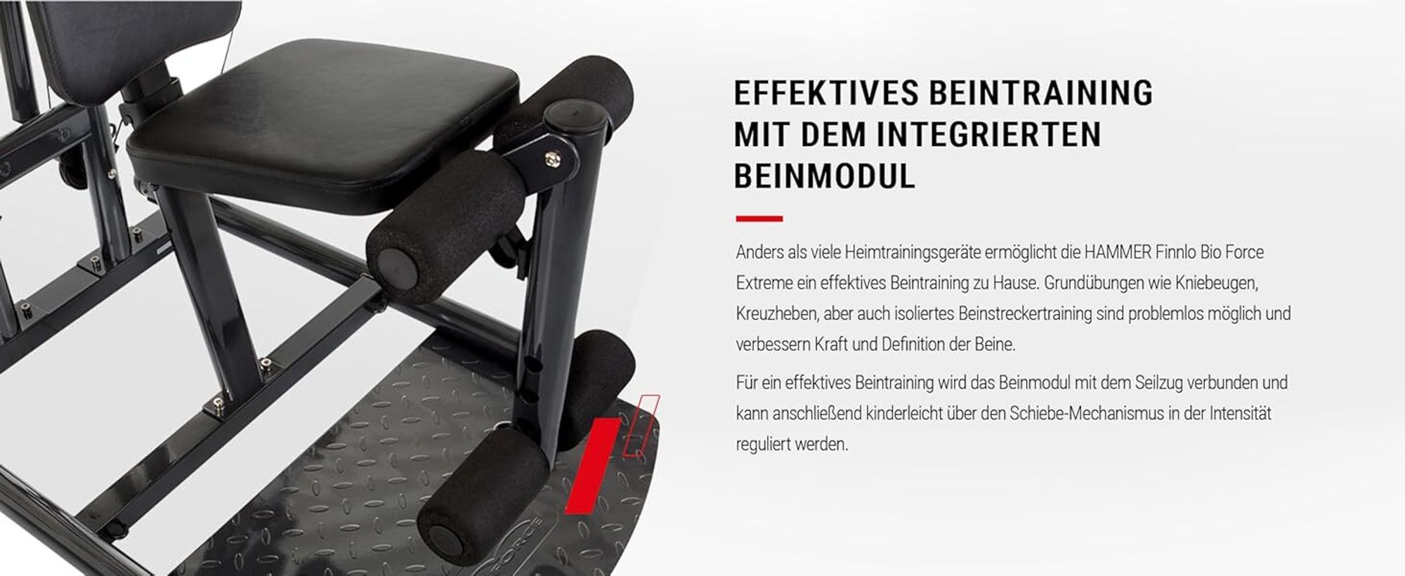 HAMMER Finnlo Kraftstation  Force Extreme, 125 kg Zuggewicht, über 100 Übungen