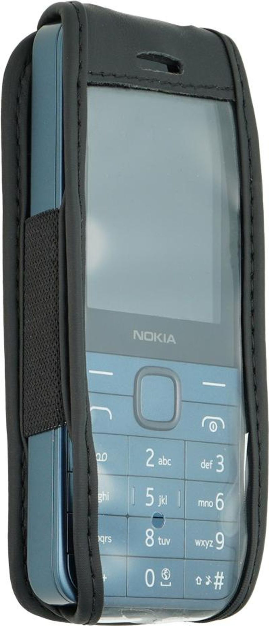 caseroxx Ledertasche mit Gürtelclip kompatibel mit Nokia 225 4G (2024) aus Echtleder, Tasche mit Gürtelclip und Sichtfenster  Bild 2