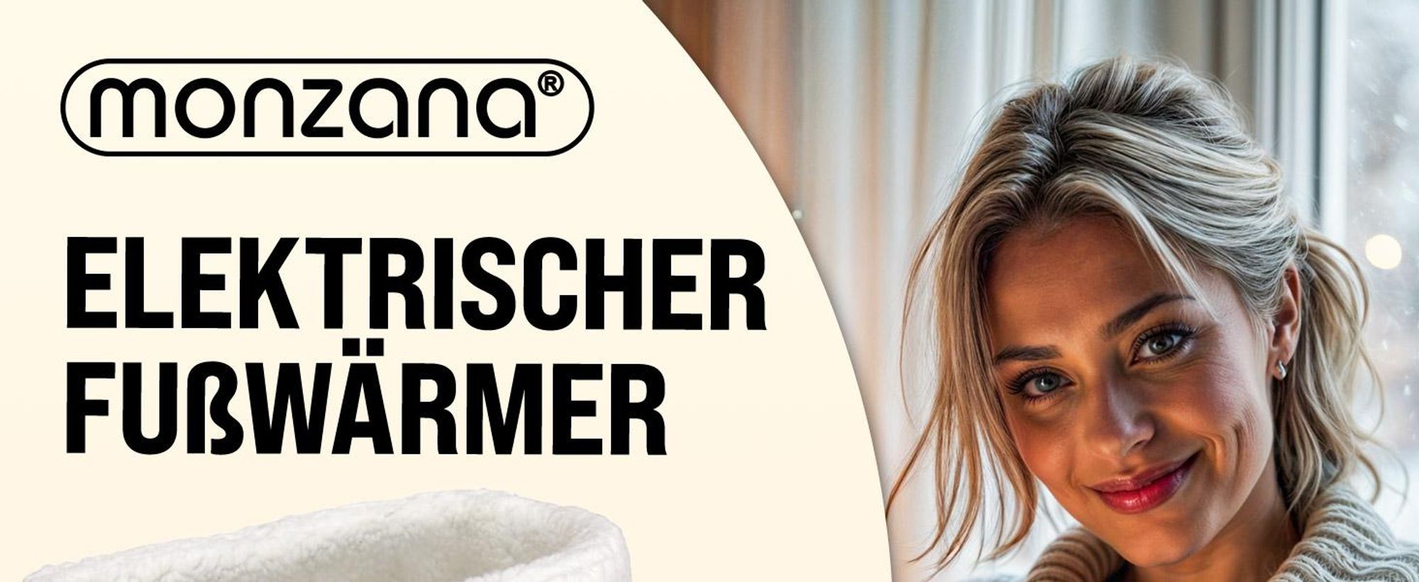 MONZANA® elektrischer Fußwärmer 6 Heizstufen 90min Timer Größe 47 Fußheizung Wärmeschuh Überhitzungsschutz waschbar braun