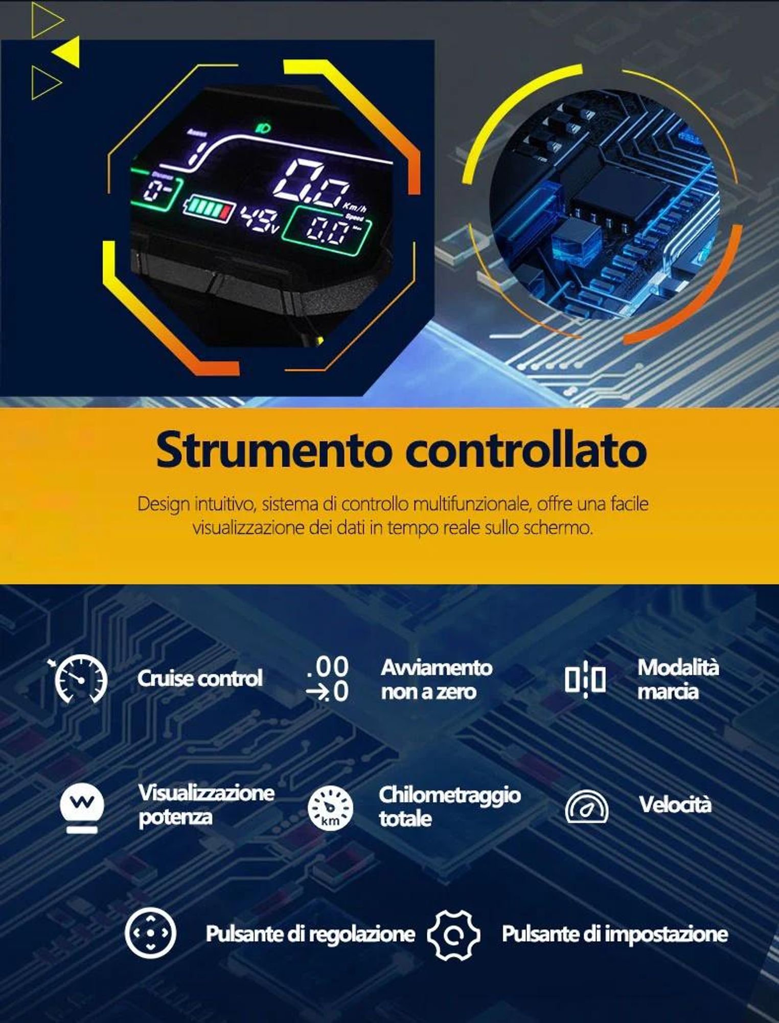 GELEIPU Z1 - Batteria 48V20AH Pneumatici Da 10" Freno A Disco - Nero