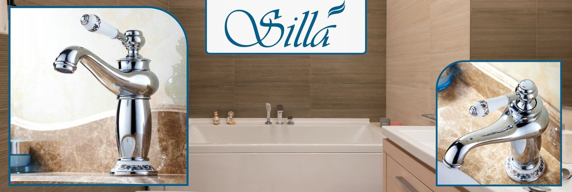 Silla, Chrom, Armatur, Bad, Spültischarmatur, Wasserhahn Bad, Wasserhahn, Messing