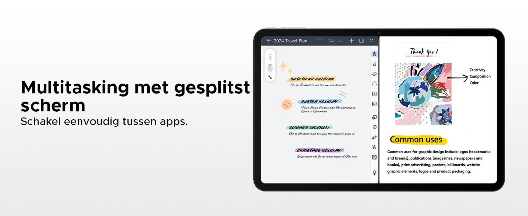 P13 Pro 4G LTE Tablet met dubbele SIM-kaart. Android 16, 13,4" scherm met 2.4K resolutie en 120Hz, 48GB (12+36) RAM + 256GB ROM (uitbreidbaar tot 2TB met TF-kaart), 12000mAh batterij, Widevine L1, Gemini AI – inclusief toetsenbord, muis en stylus