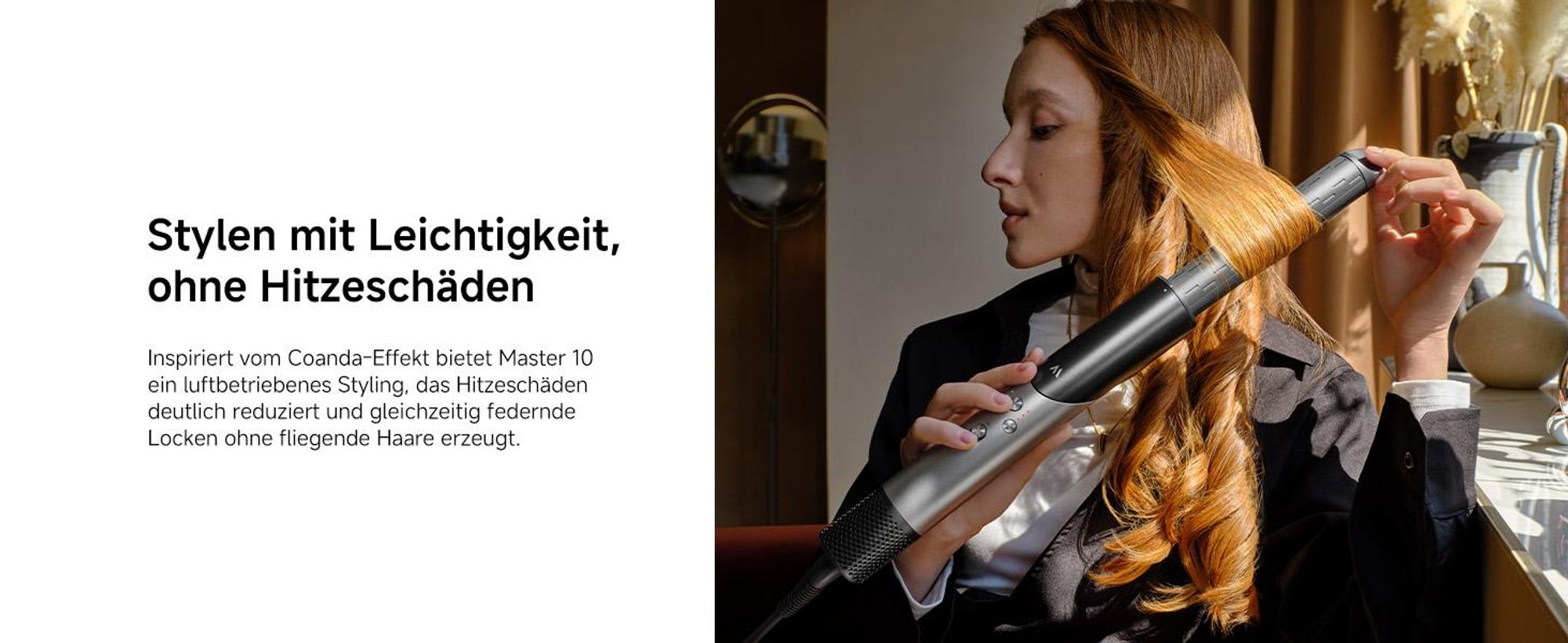 MOVA Master 10 3-in-1 Styler & Haartrockner, 110.000 U/Min Motor, Coanda-Effekt, 7 Aufsätze, Auto-Curling, Haarpflege-Kamm
