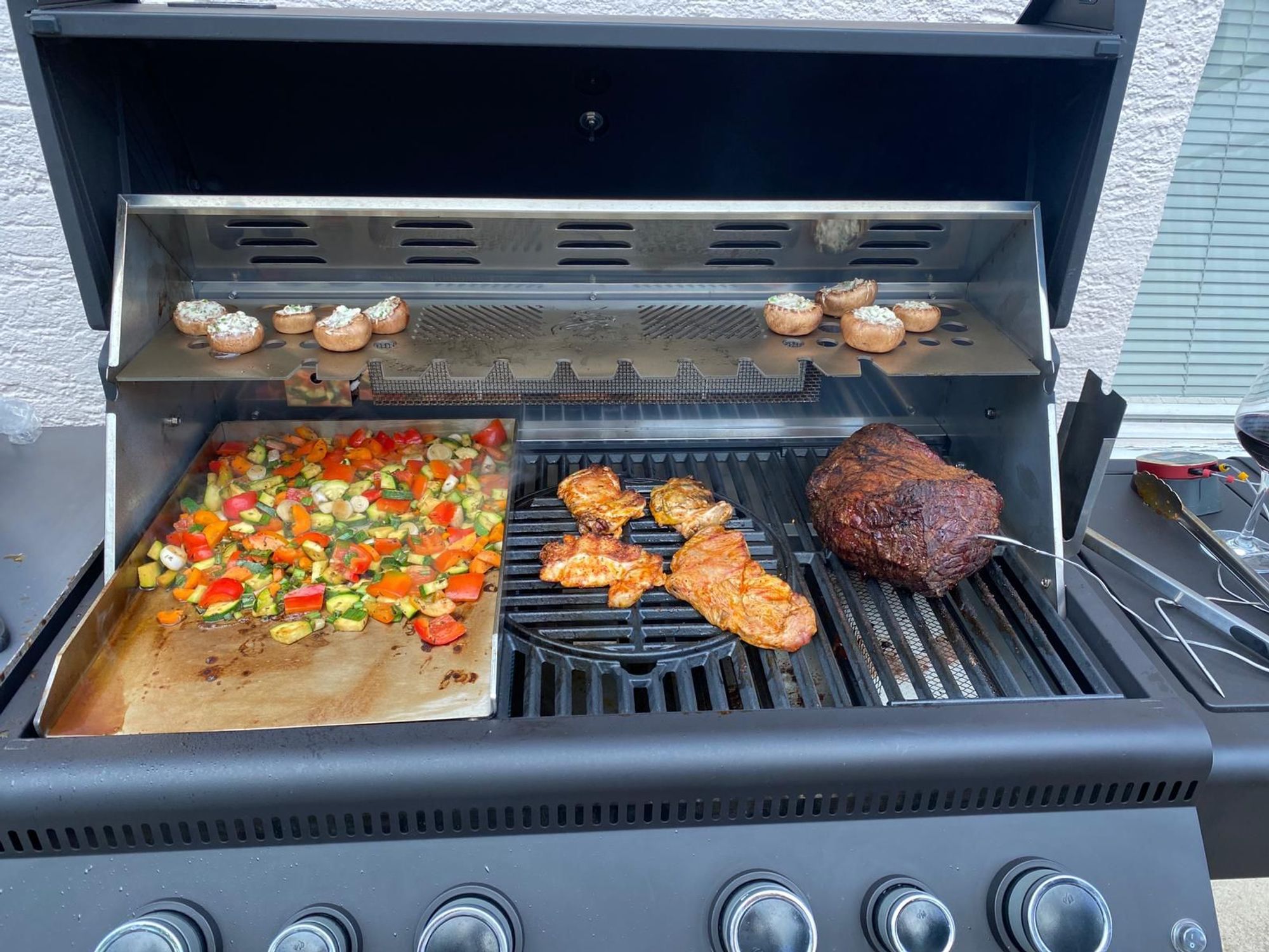 Edelstahl Plancha für Gasgrills/Grillplatte/für Rösle Videro G3/G4/G6 (430 x 300mm)