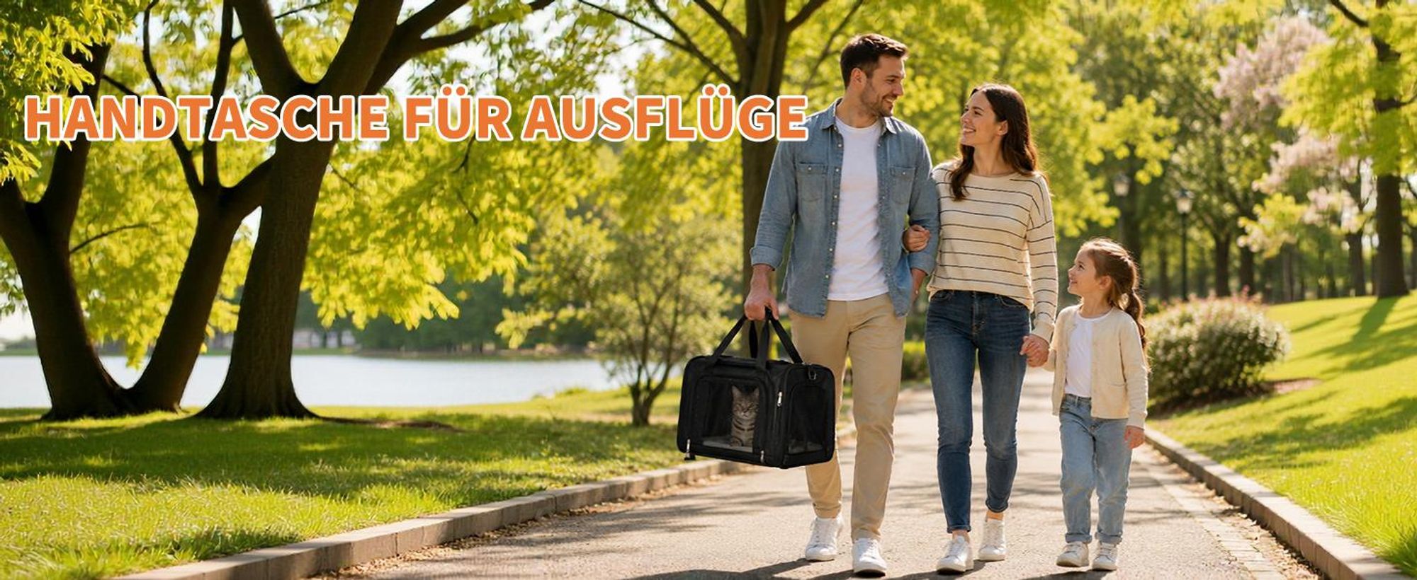 Hundetragetasche, Hundetasche, Katzentasche, Tragetaschen, Transporttasche bis 7kg, faltbar & platzsparend, für Katzen & kleine Hunde
